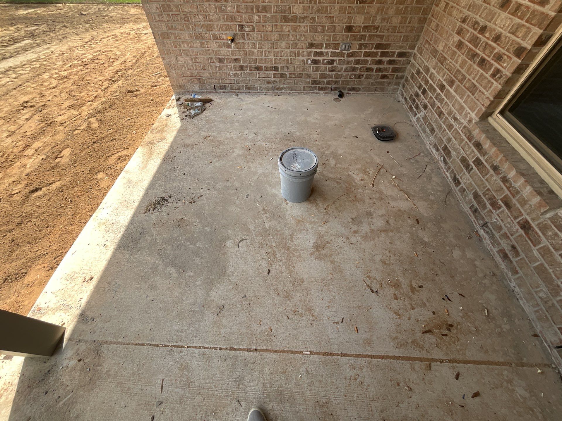 Epoxy Flake Garage and Patio Floor Coating in Cantonment, FL by Cornerstone Hard Surface Restoration 