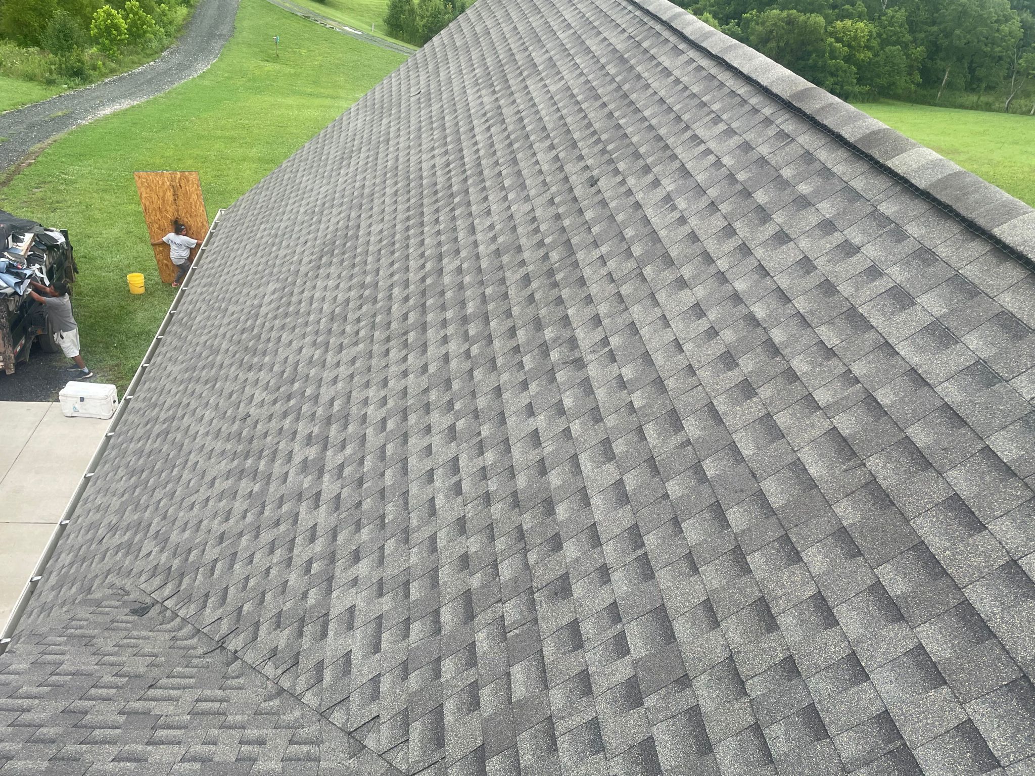Residential Roofing Installation using GAF Timberline HDZ by Rainstoppers Roofing