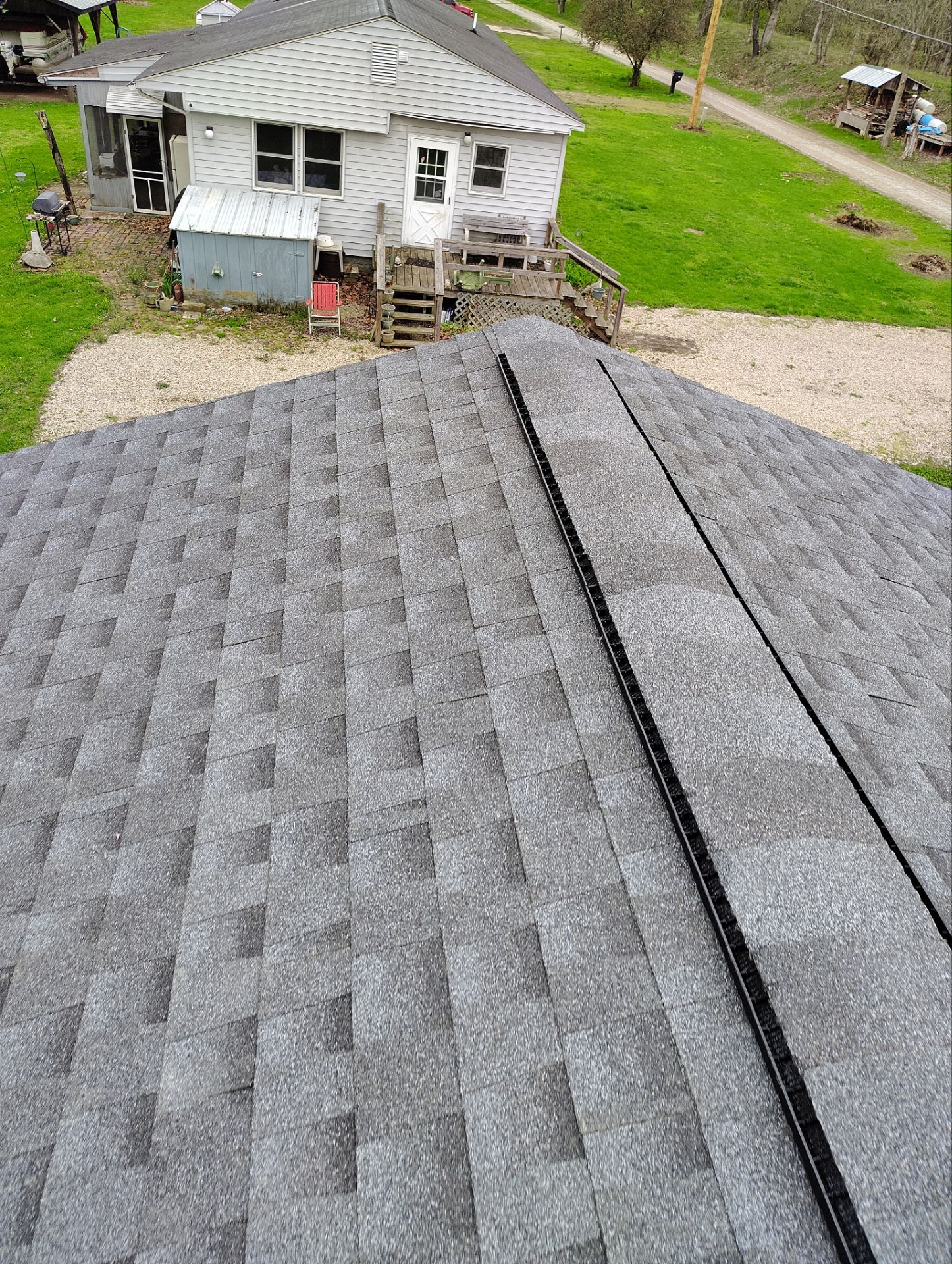 Residential Roofing Installation using GAF Timberline HDZ Pewter Gray by Rainstoppers Roofing