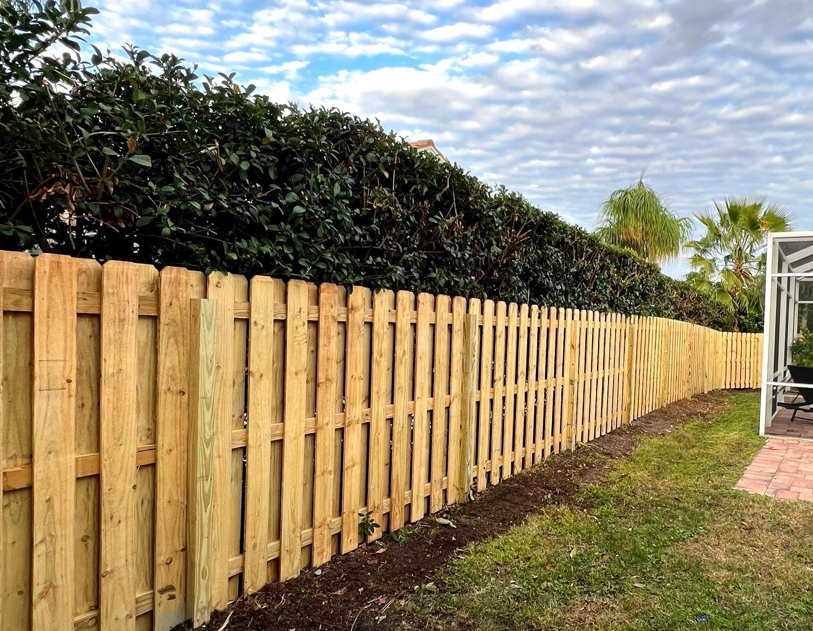 Wood Fence Installation using Wood Pressure Treated Fence  by Asap fence and gates, LLC