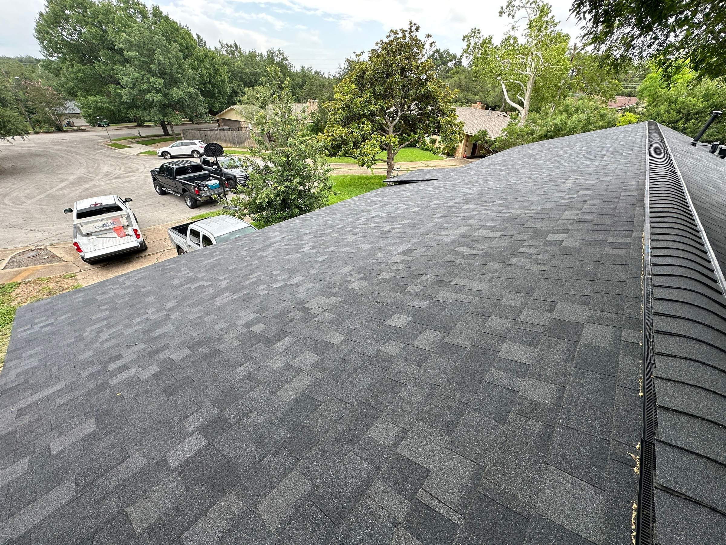 Onyx Black Oakridge Roofing Around Austin Skylights by Skywall Construction LLC
