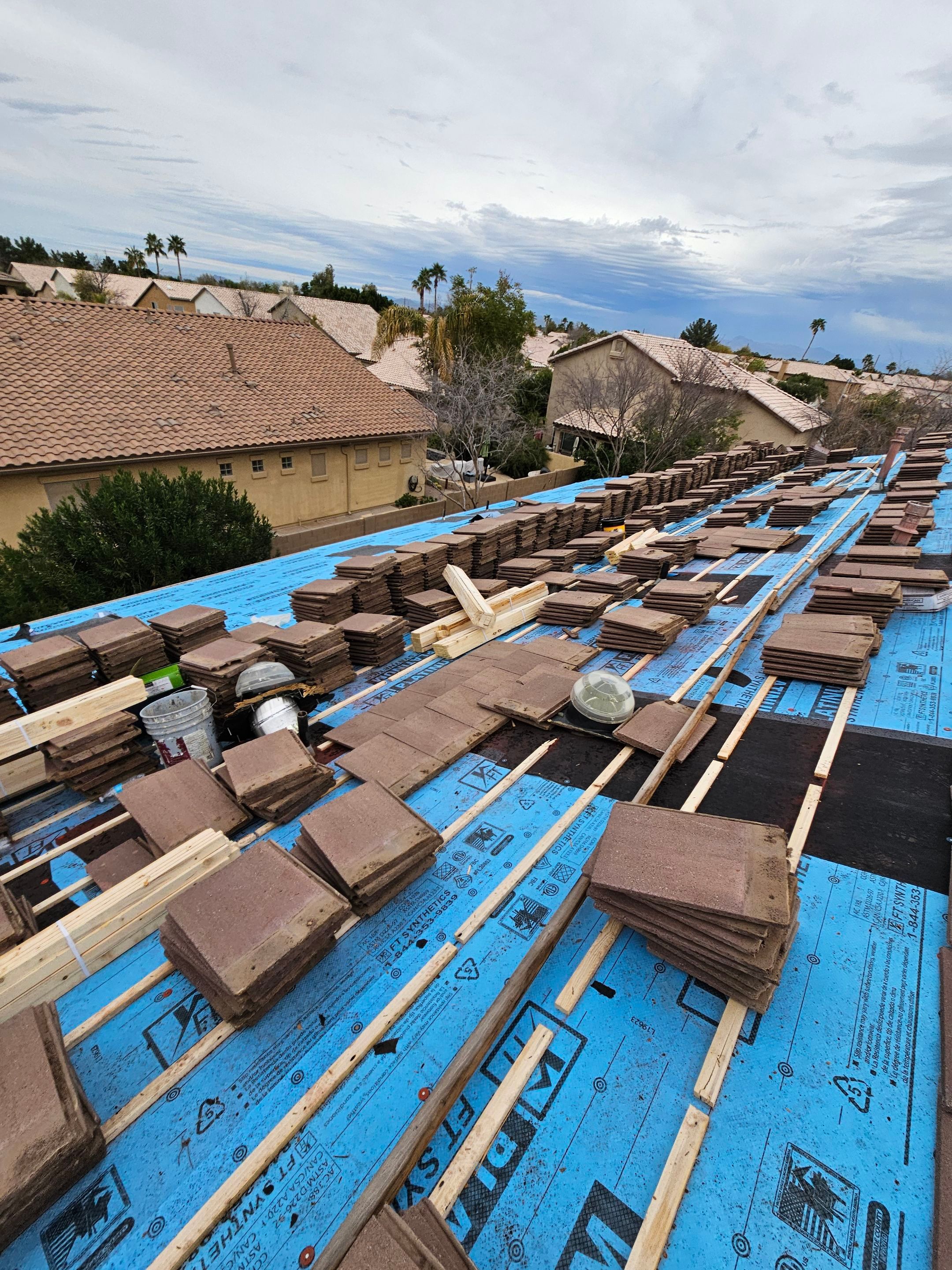 Santa Fe Blend Concrete Tile by Reimagine Roofing