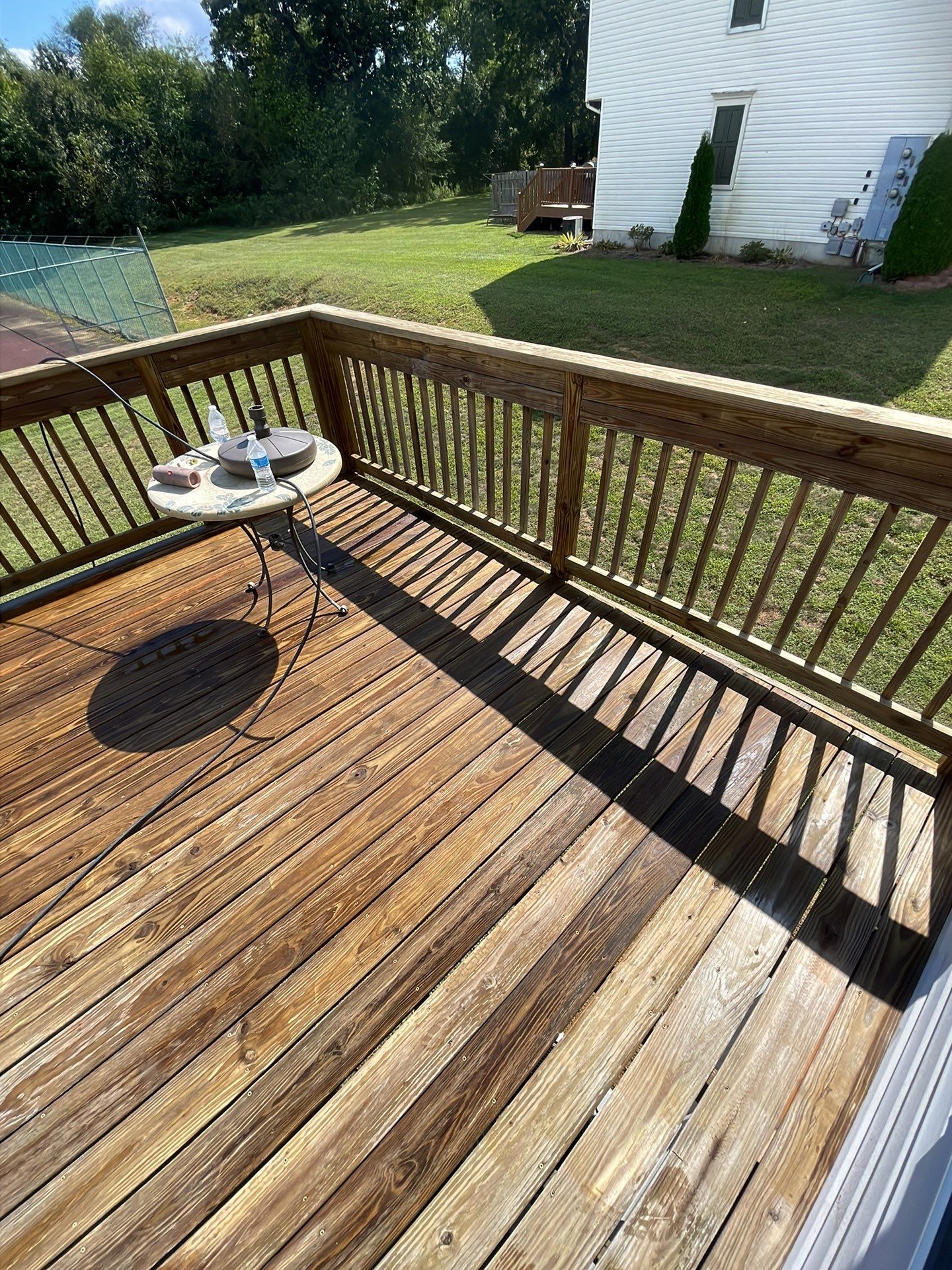 Deck Refinishing using Powerwasher by A1 NERDY HOMES LLC