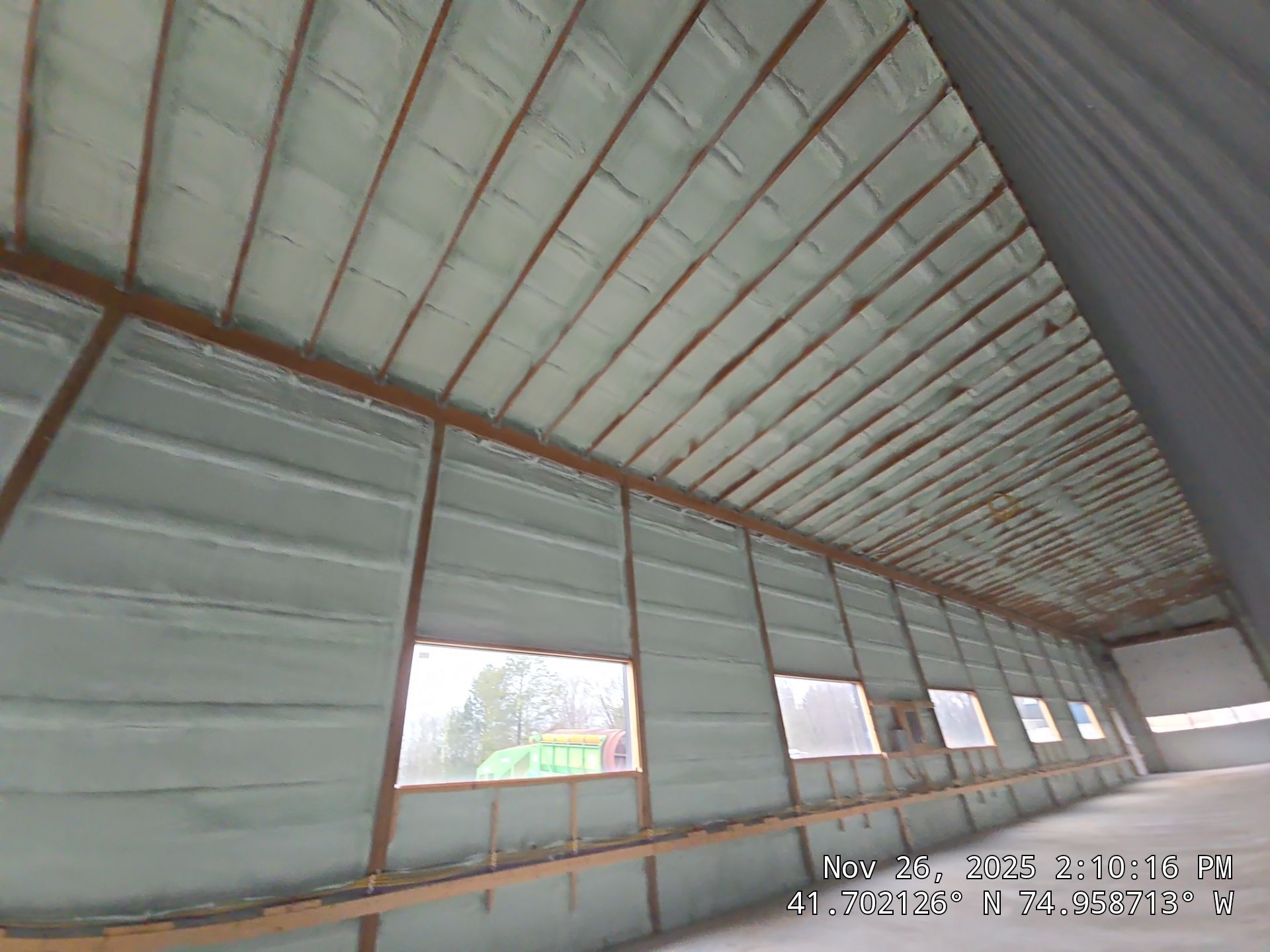 Exterior Walls using Closed-Cell Spray Foam by NYS Foam & Energy