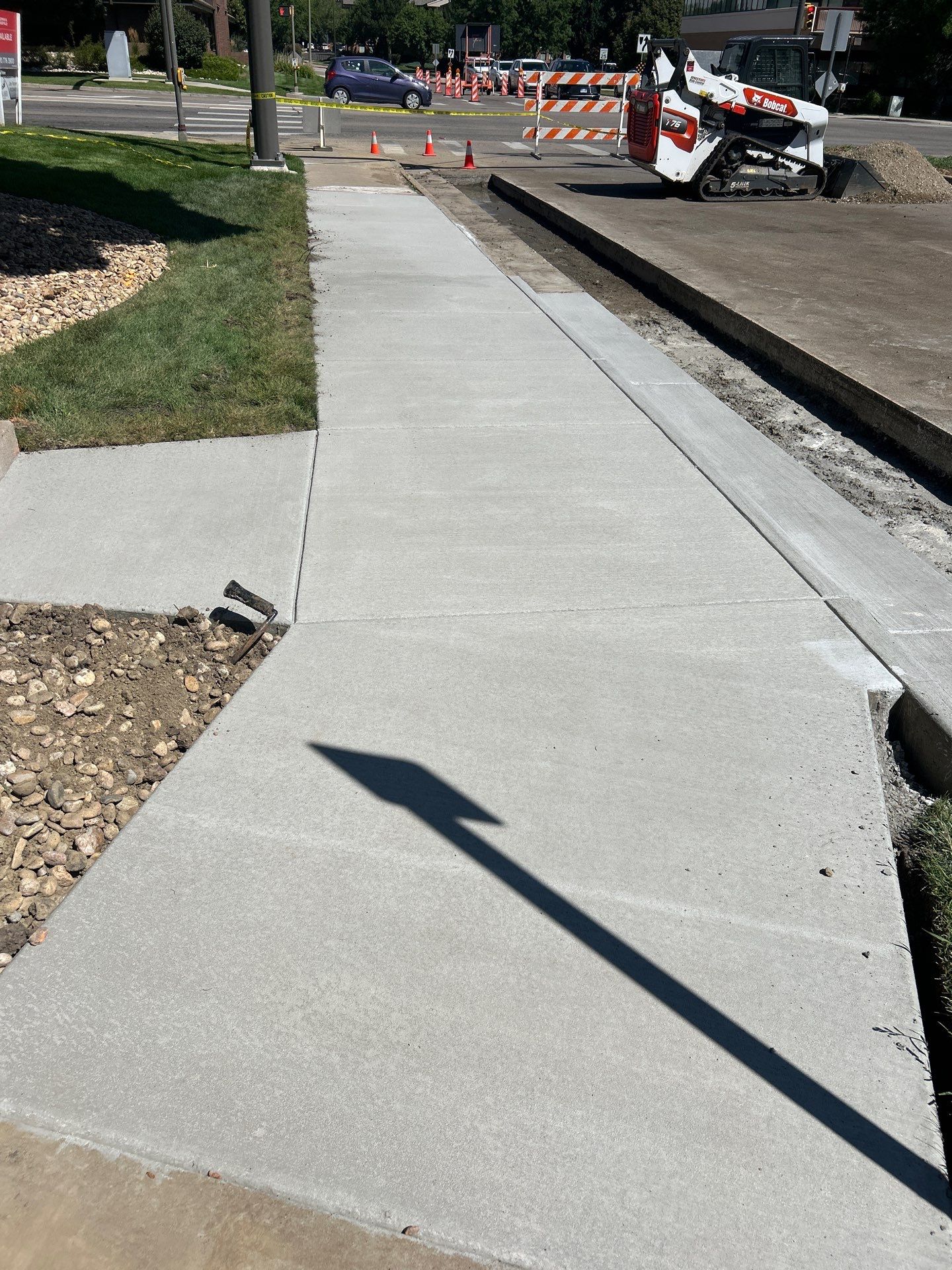 Right of Way work on JFK Blvd in Fort Collins by  Center Line Concrete