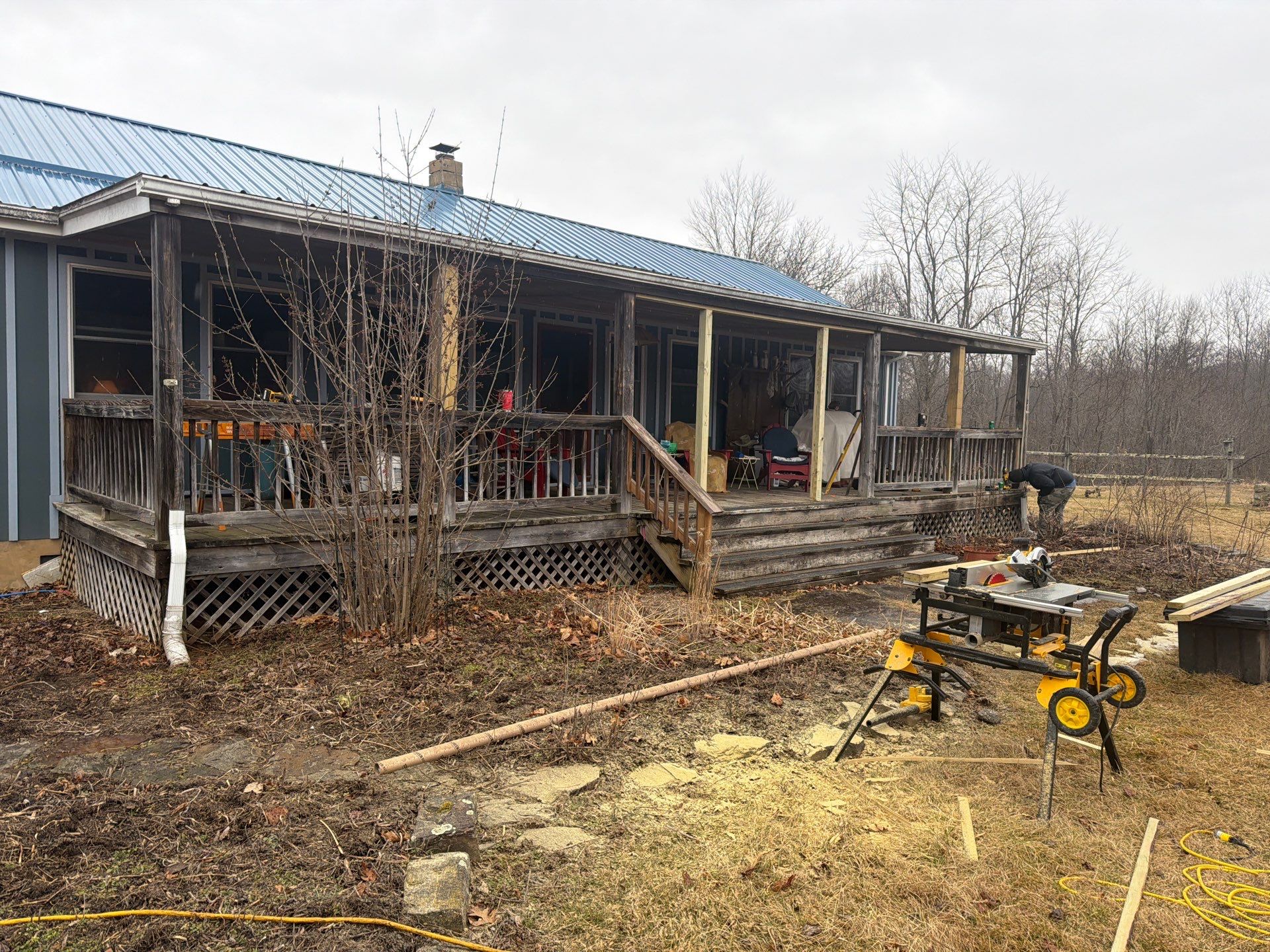 Renick Screened-In Porch Build with Custom Pressure-Treated Stairs by Walnut Hollow Decks & Outdoor Living