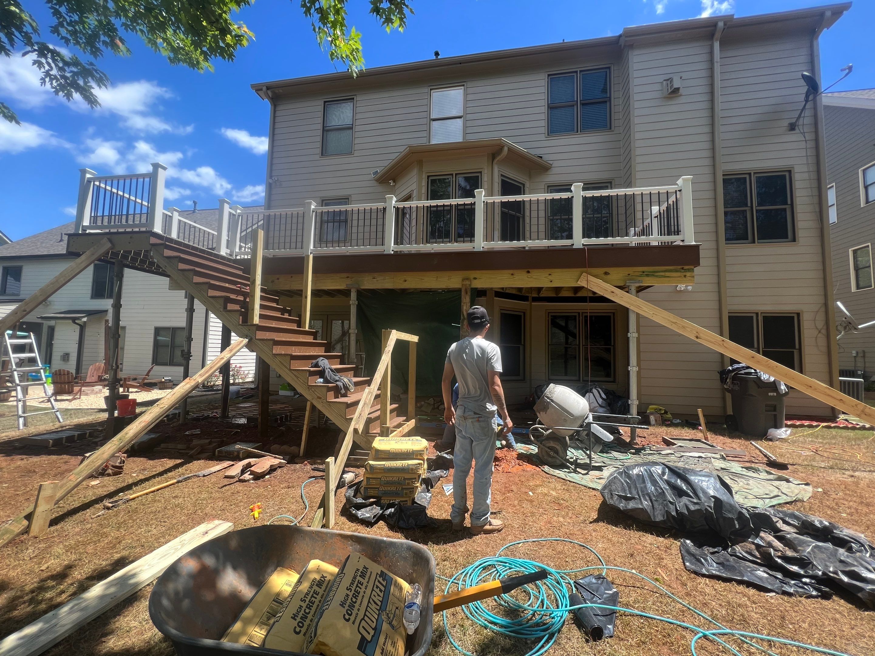 Custom Deck Replacement and Expansion with Composite Materials in Acworth by Swift Home Renovations