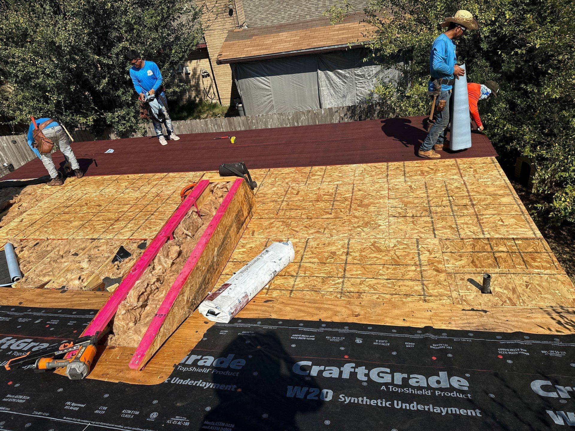 Residential Roofing Installation using Owen's Corning Duration (Lifetime) Shingles by Roof Repair Company