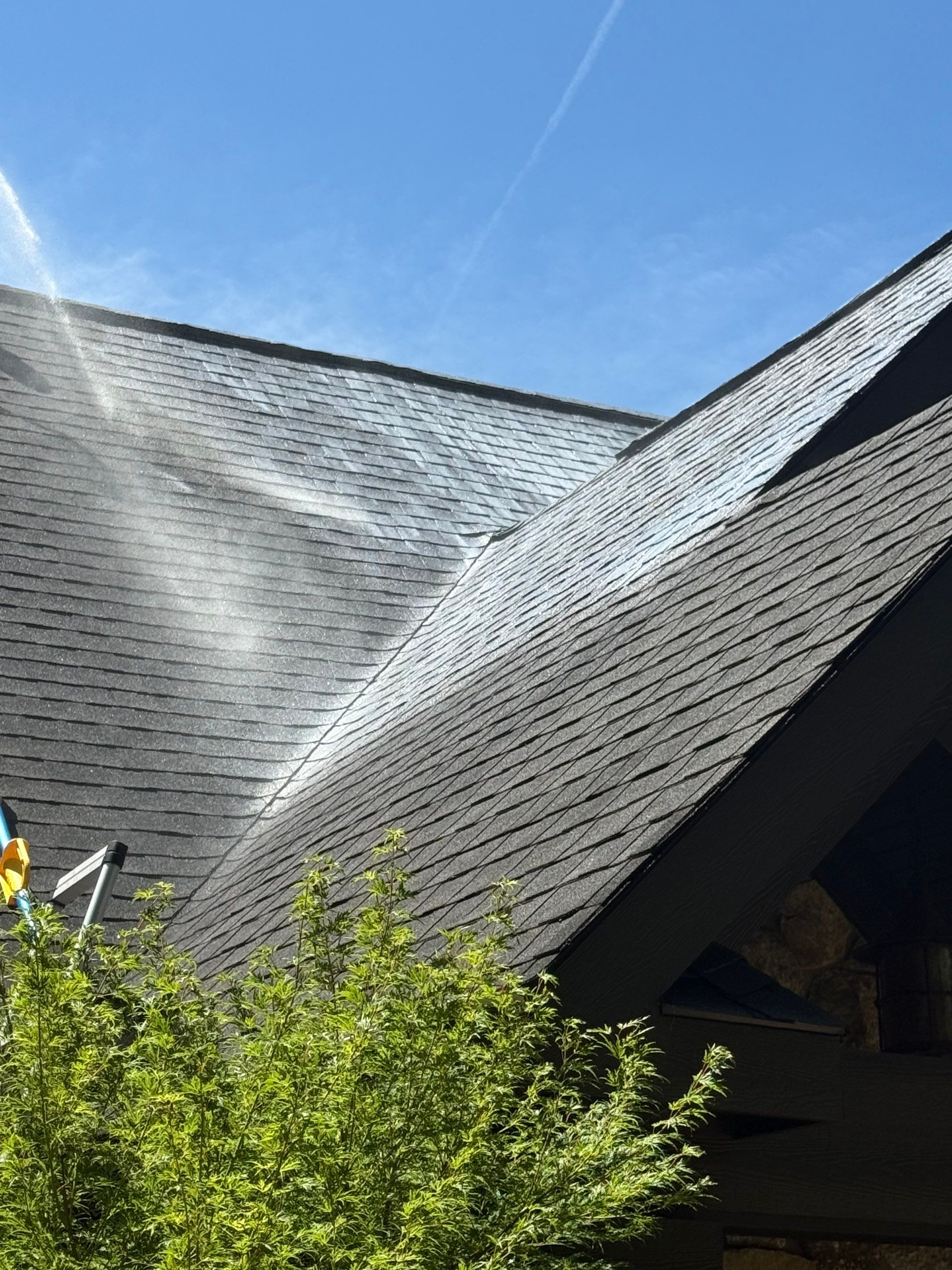 Asphalt Shingle Roof Rejuvenation and Cleaning in Mill Spring by Bright Home Connections
