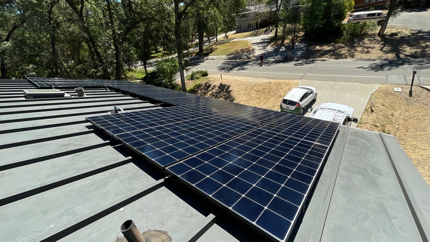 Solar Panel Installation using Solar Panels by Byers Enterprises 