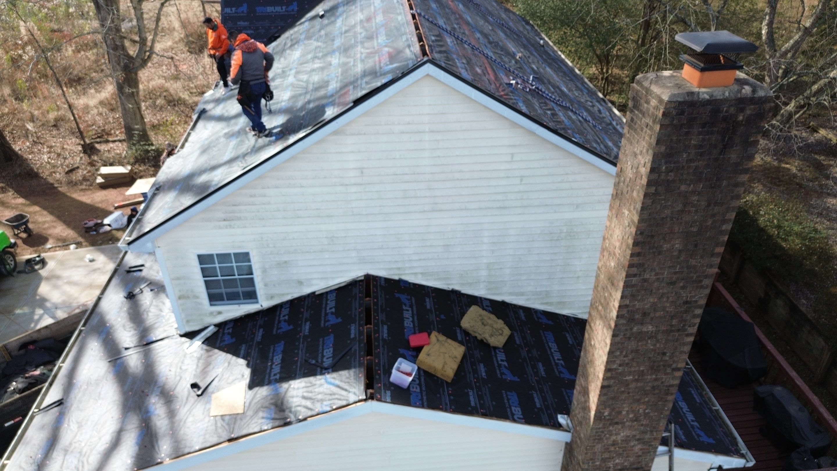 Roof replacement and interior repair by hail and wind damage by Just Brilliant Restoration JBR