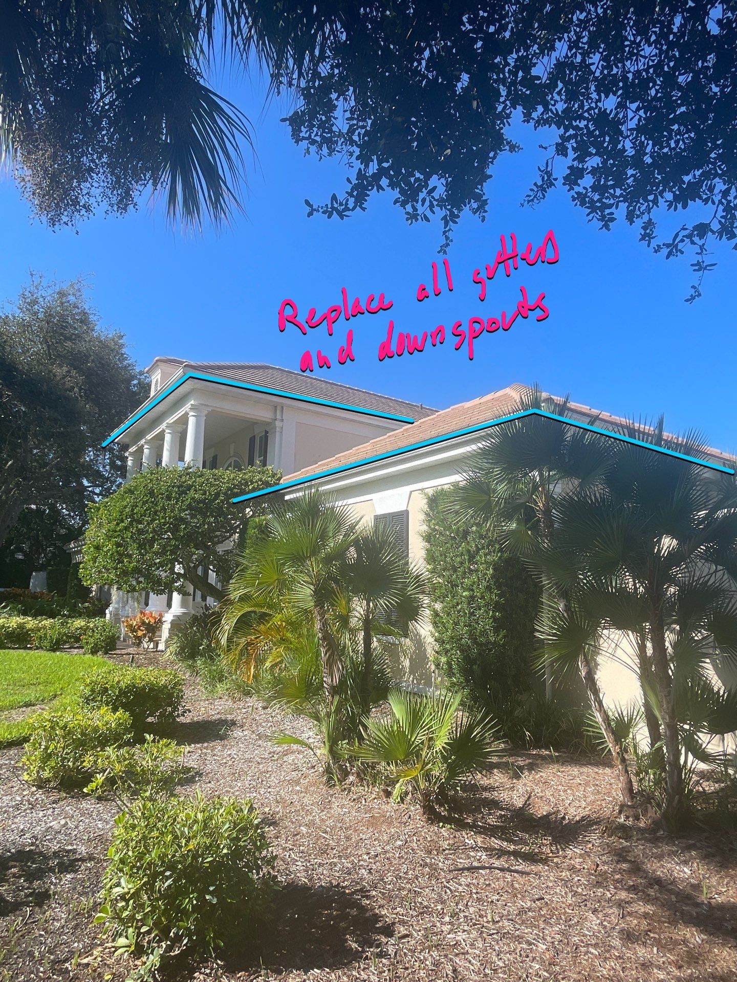 7-Inch Seamless Gutters for Large Roofs in Osprey FL by Gutter Professors