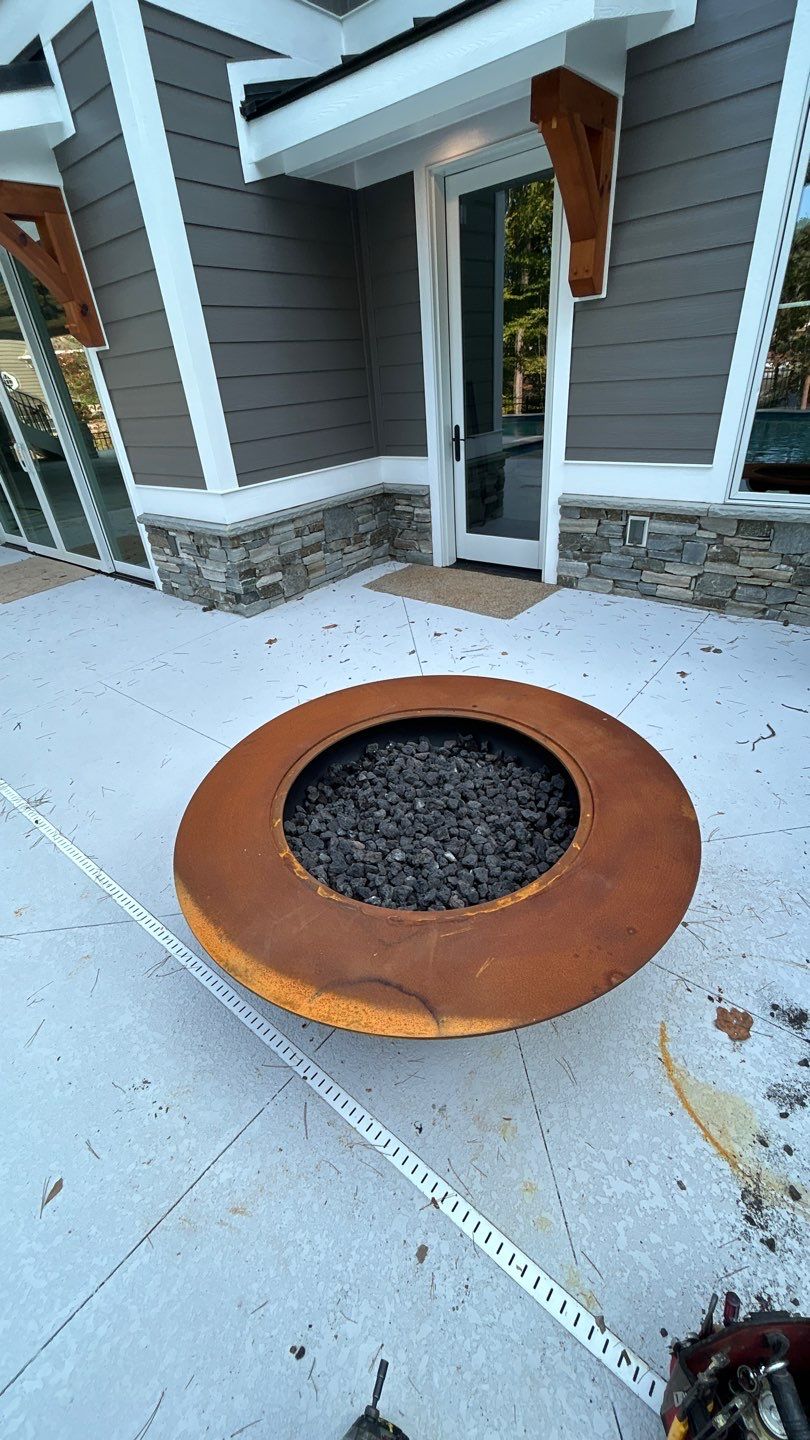 Firepit Installation by Smucker Mechanical