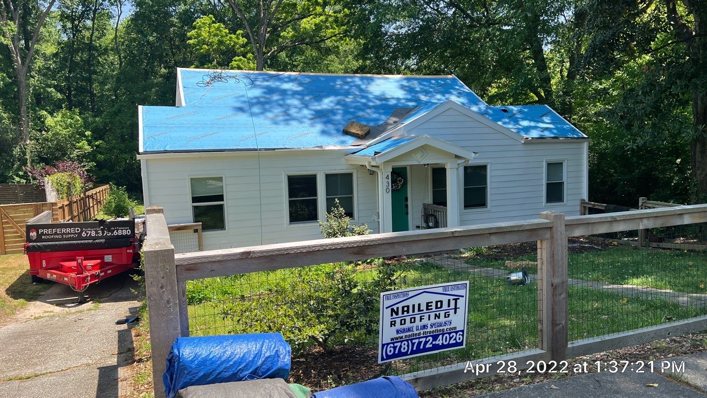 Roof Replaced and interior repaired by Nailed It Roofing & Remodeling LLC