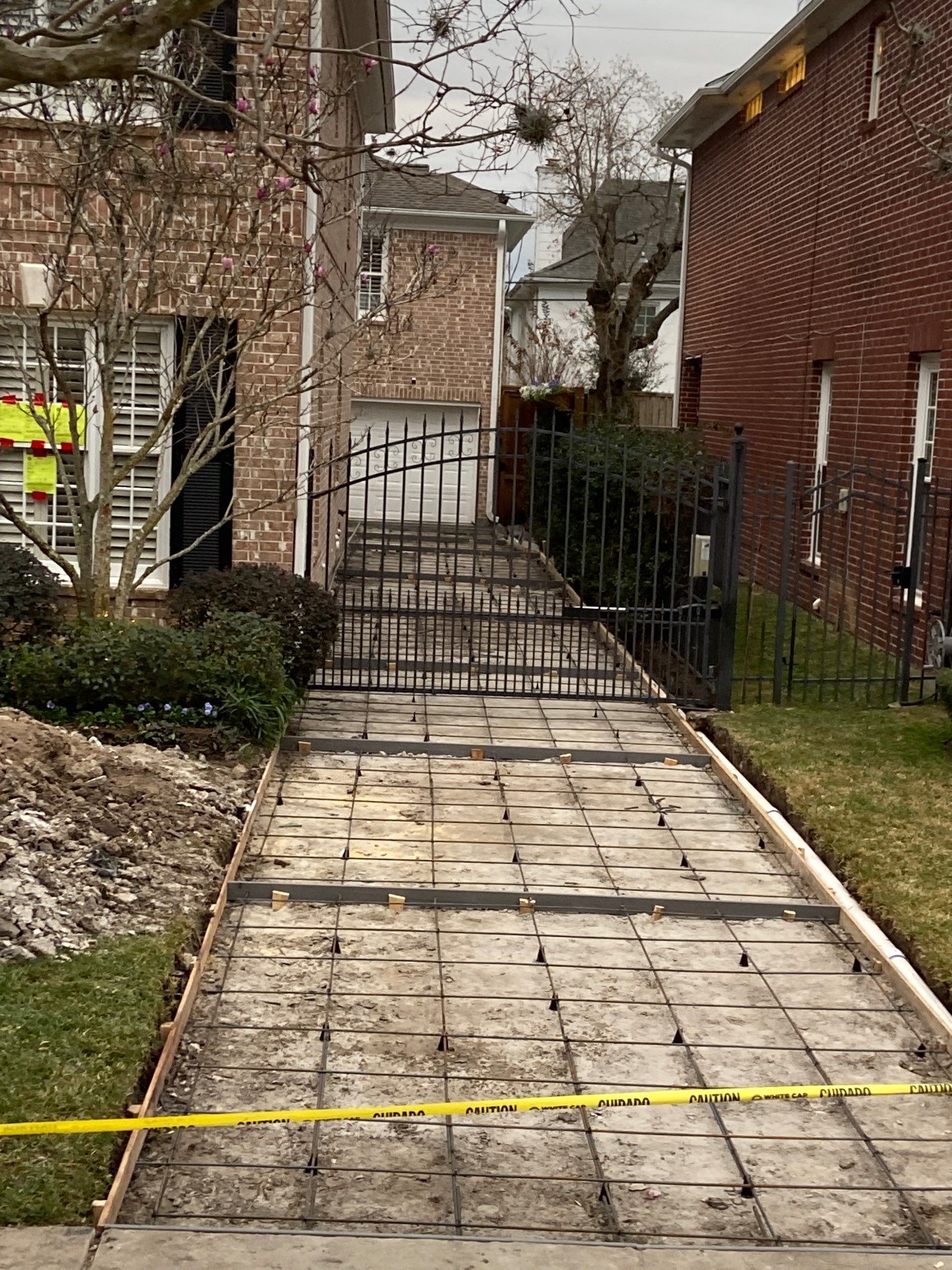 Driveway Concrete Replacement & French Drainage System by Texas Urban Elements