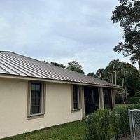 .032 Aluminum 1.5" Mechanical Seam Buckskin  by Total Roofing System The Metal Roof Experts