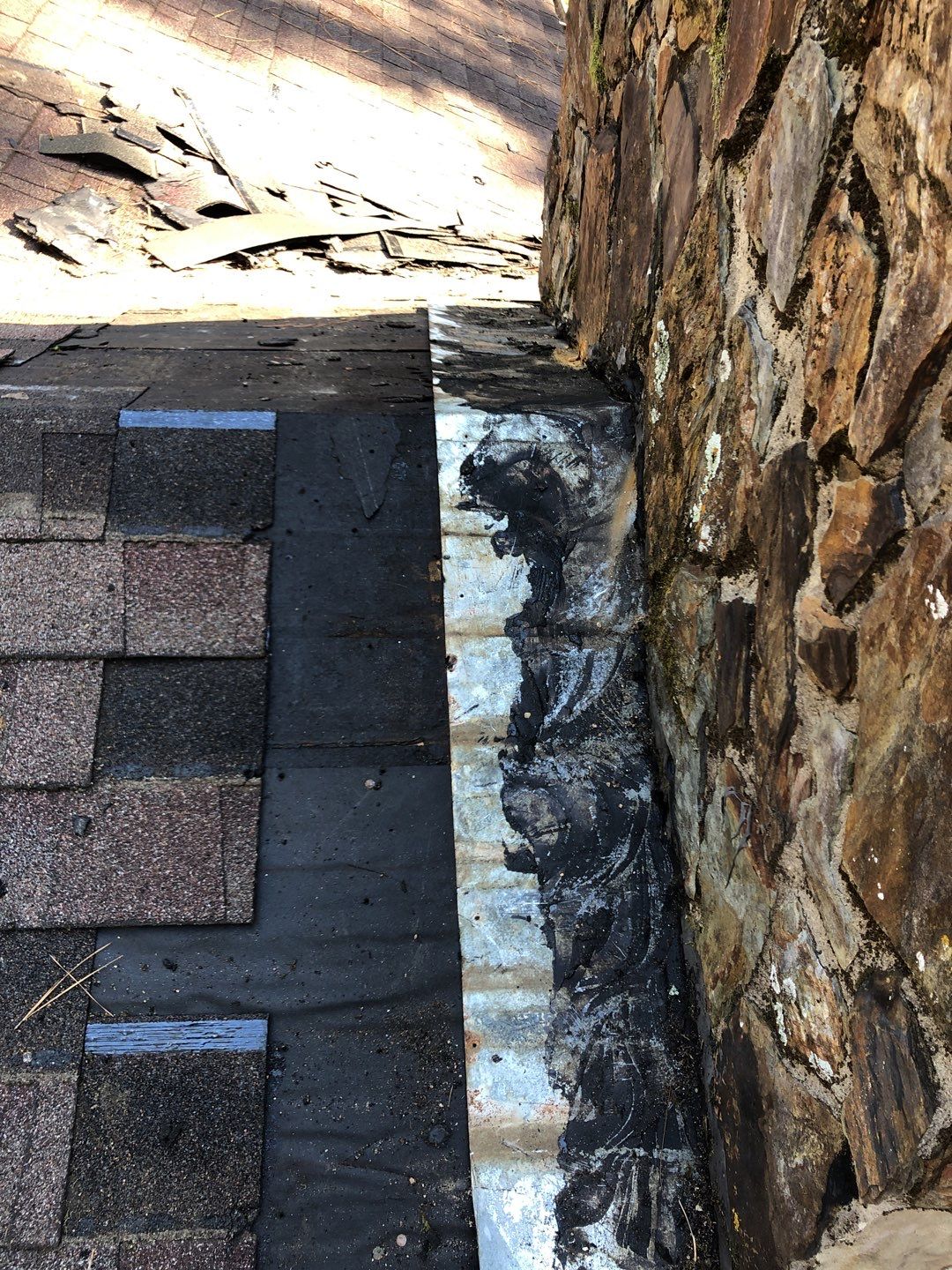 Chimney Flashing using Roof Repair by American Roofing NC