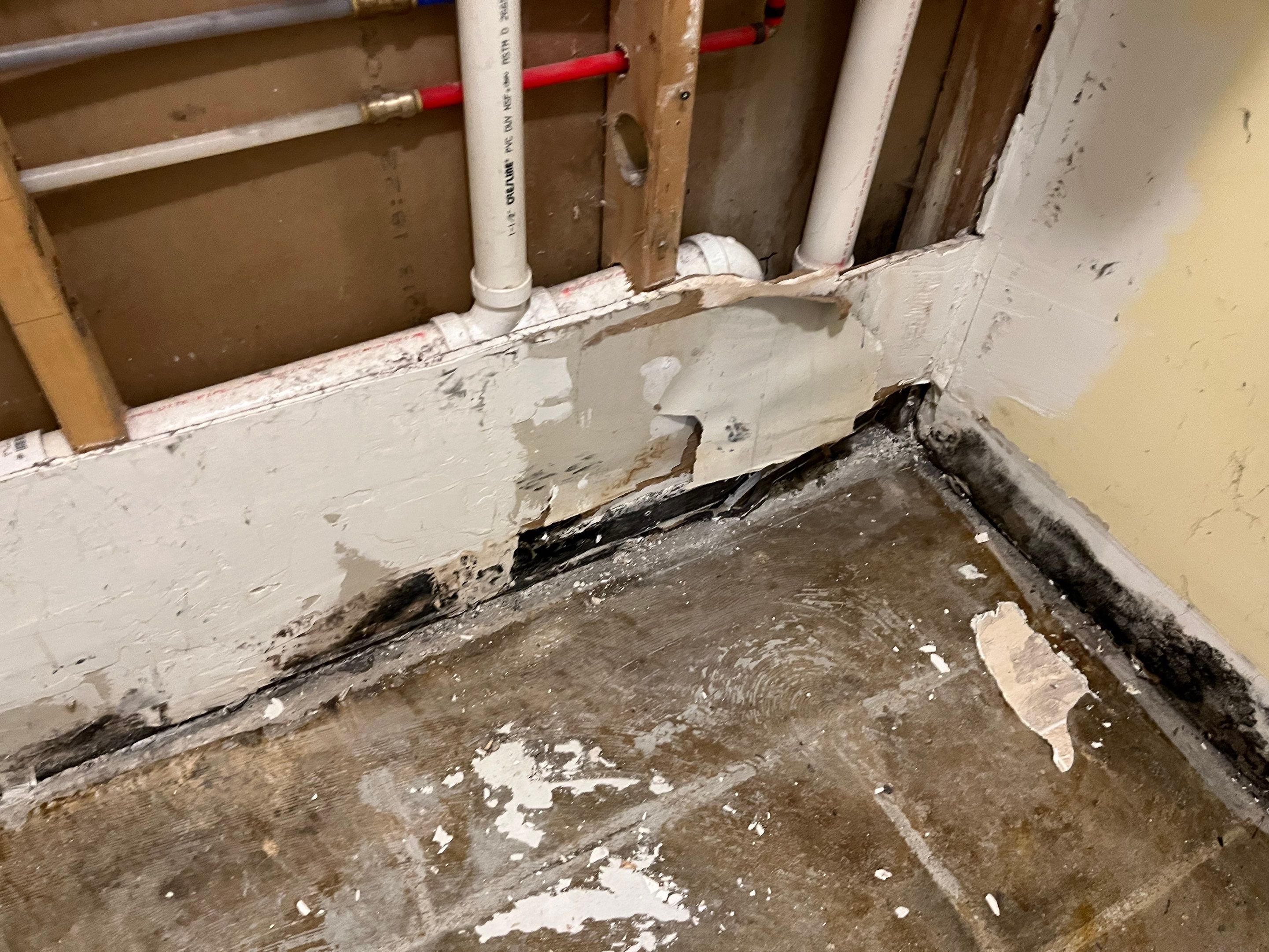 Repairs after water and asbestos remediation by ANR Restoration