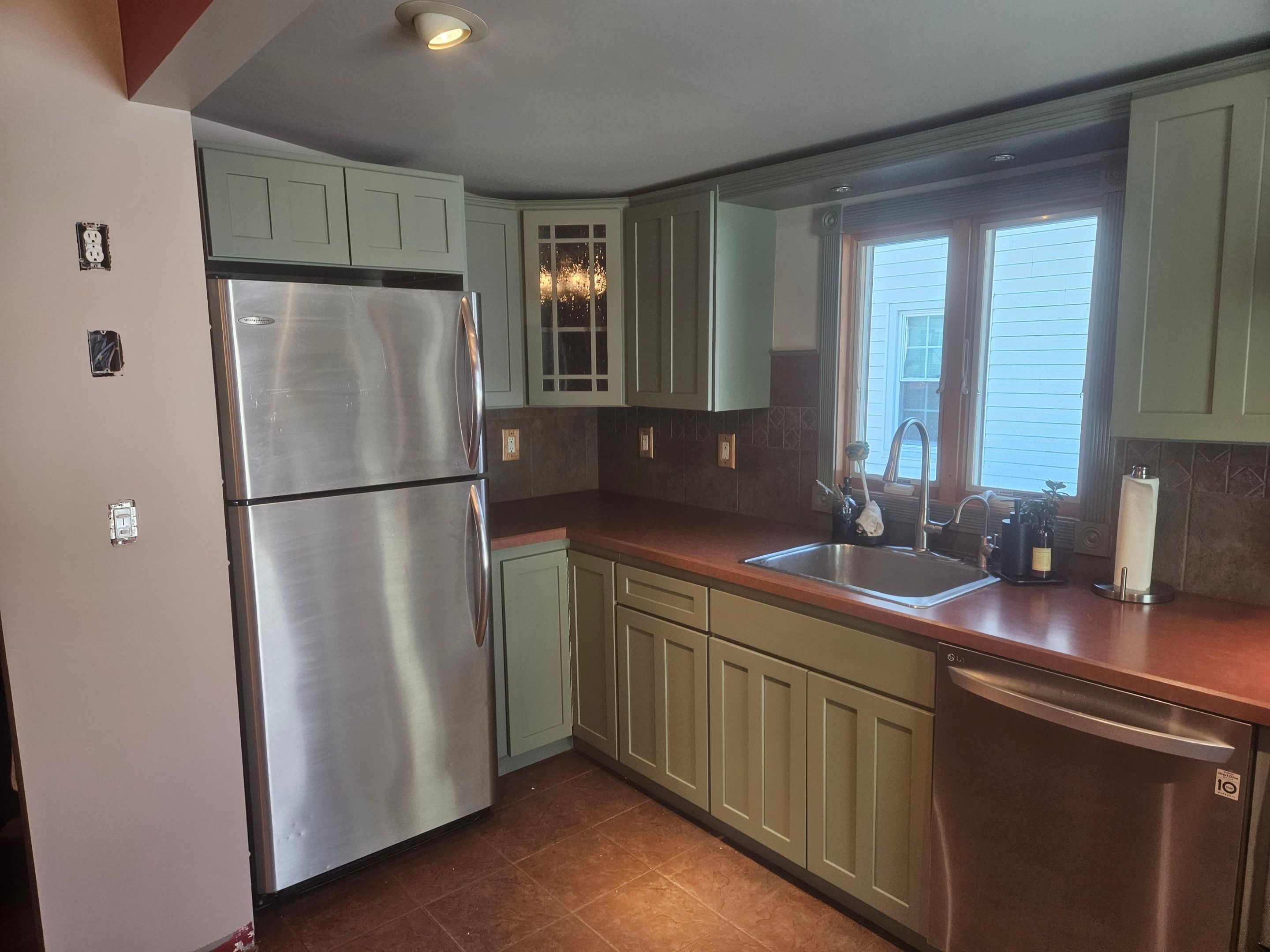 Cabinet Refinishing using Benjamin Moore Command Satin by Spectrum Painting, LLC