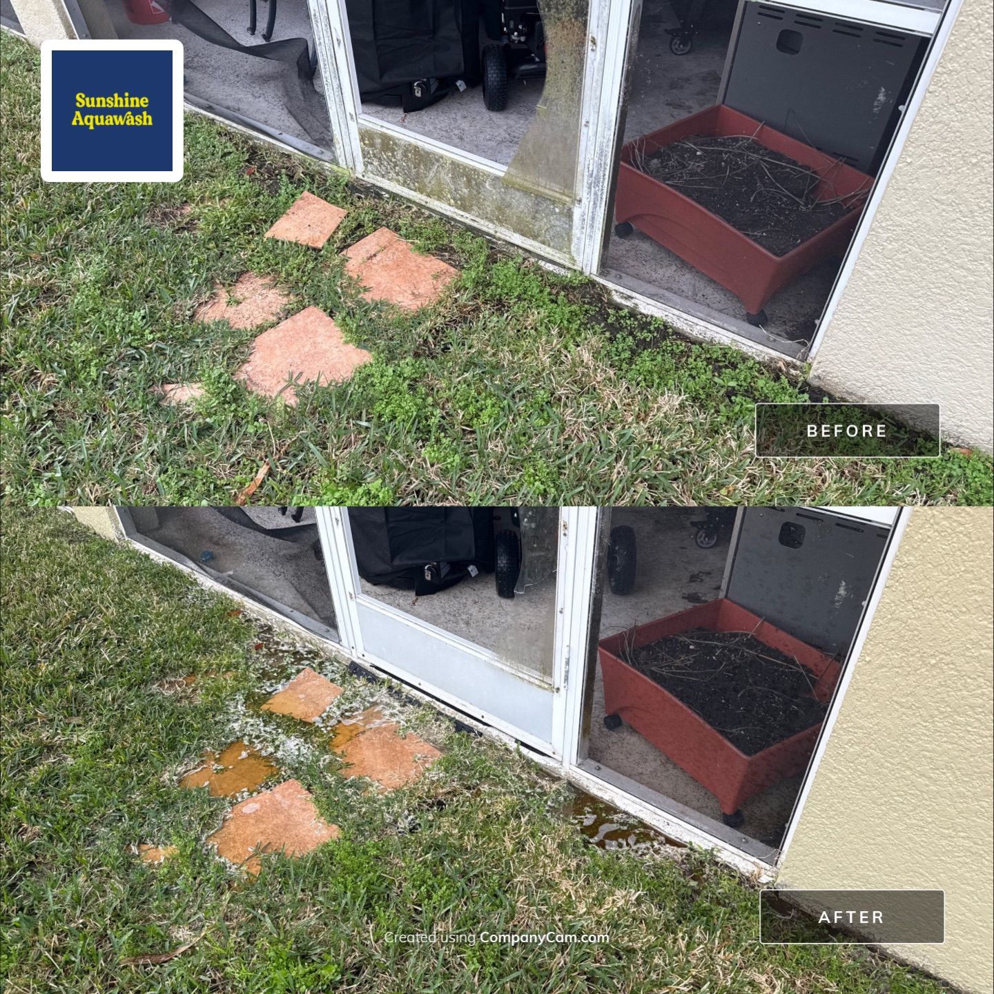House Wash Removing Heavy Algae Buildup | River Plantation, Parrish FL by Sunshine AquaWash