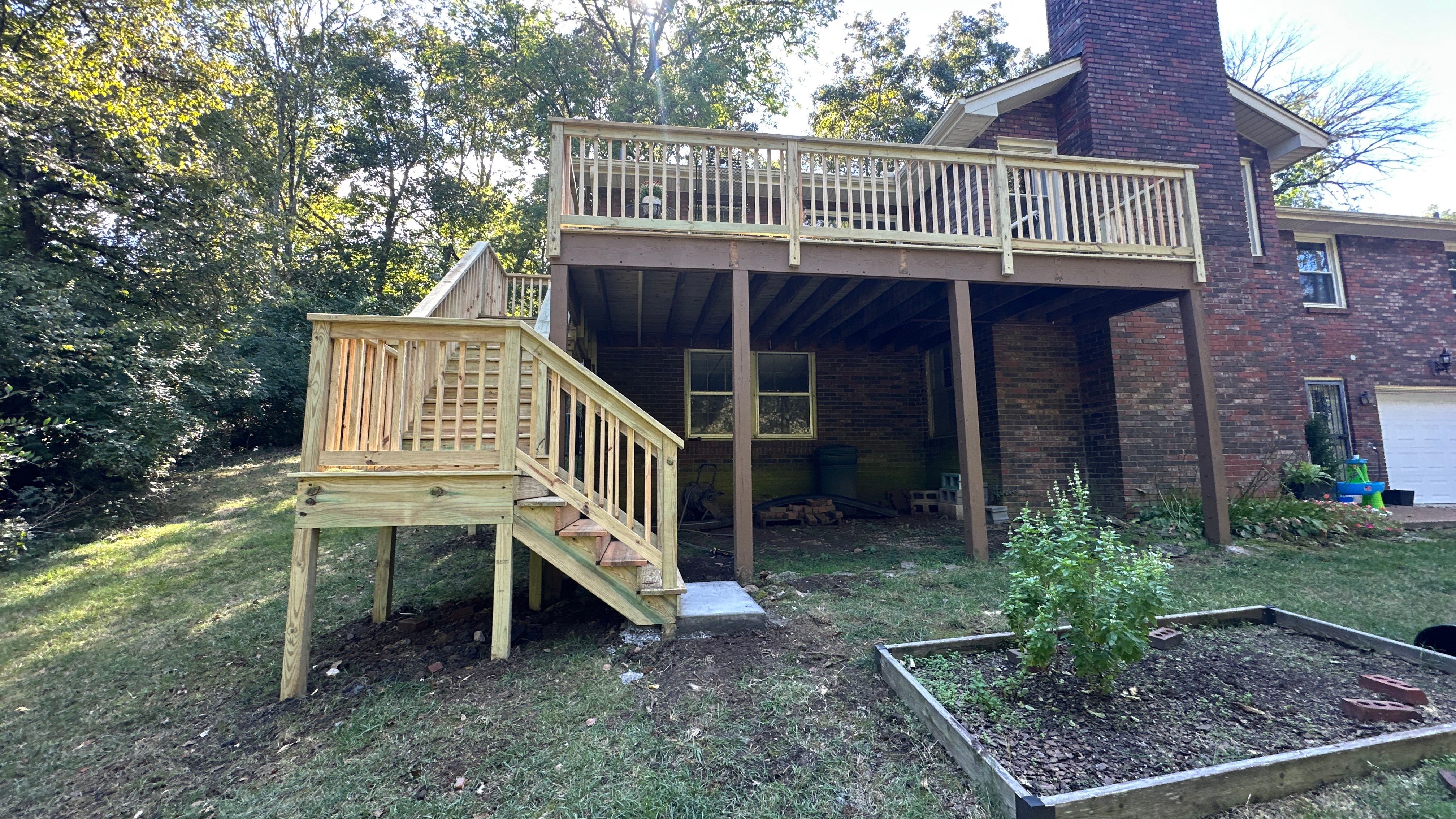 Deck Build in Nashville by Music City Improvements