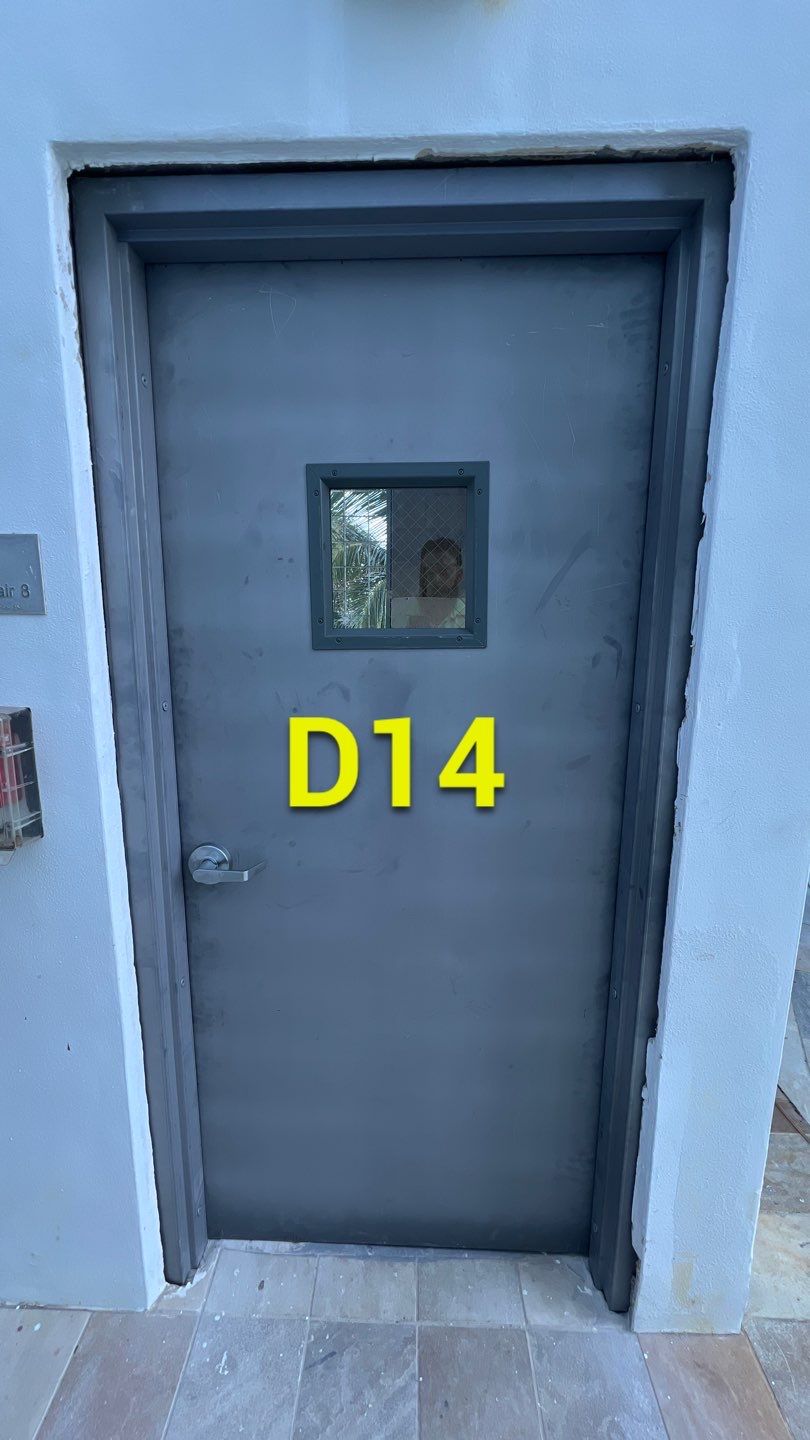Commercial Stairwell Door Replacement & Hollow Metal Door Retrofit – Pompano Beach High-Rise by The Door Doctor of South Florida, Inc.