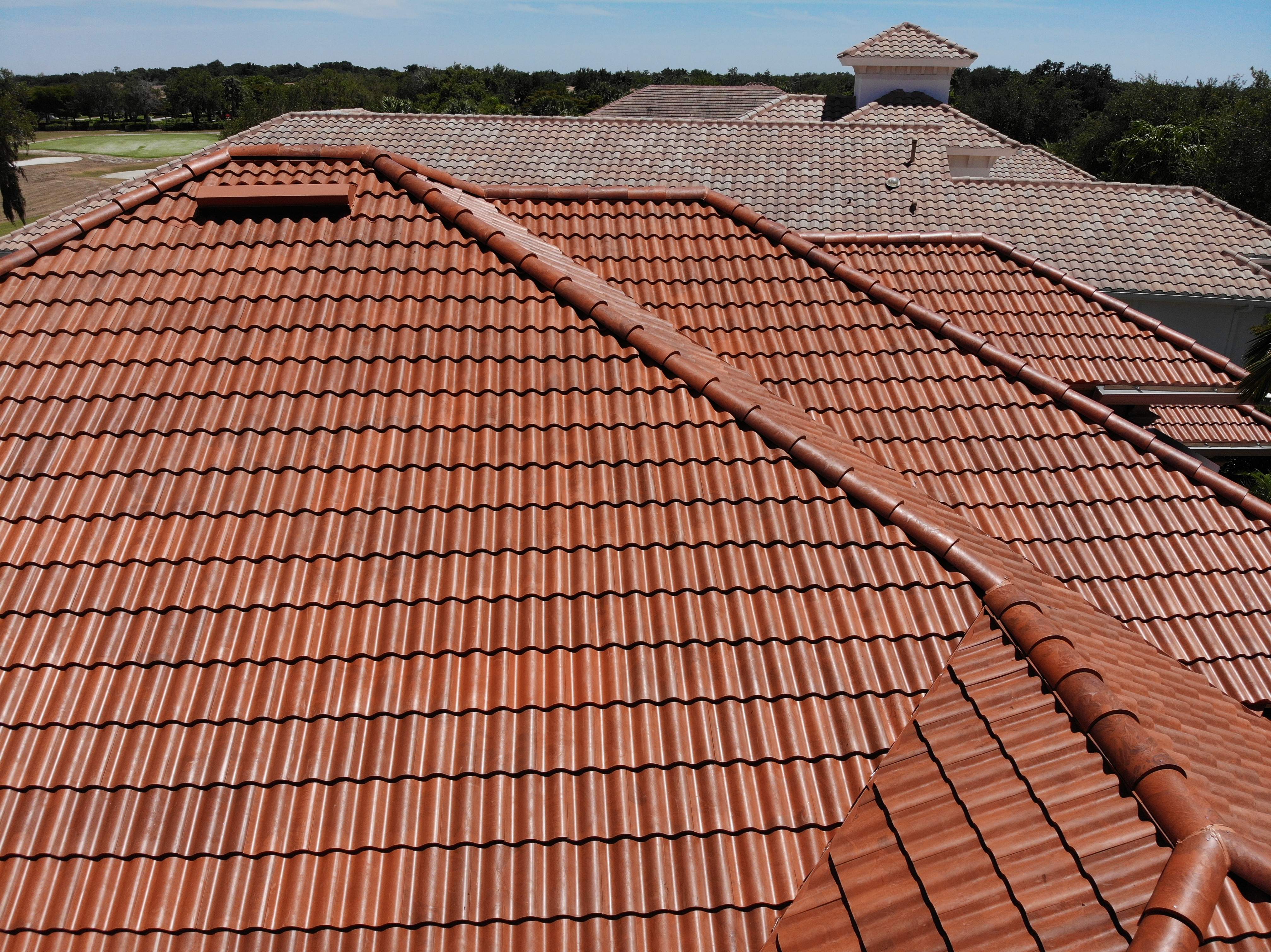 Residential Roofing Installation using Composite Spanish Tile by International Roofing