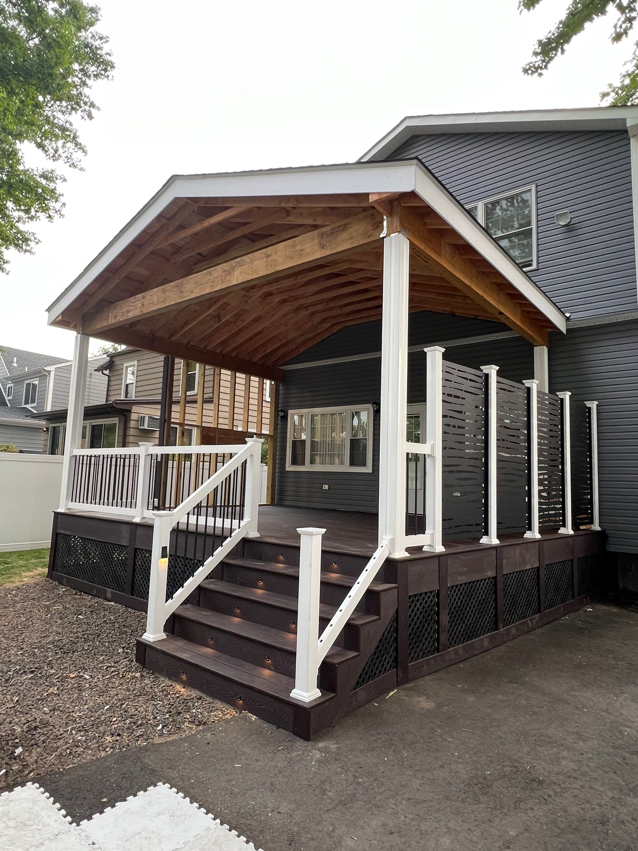 New Deck With Porch by deck guardian