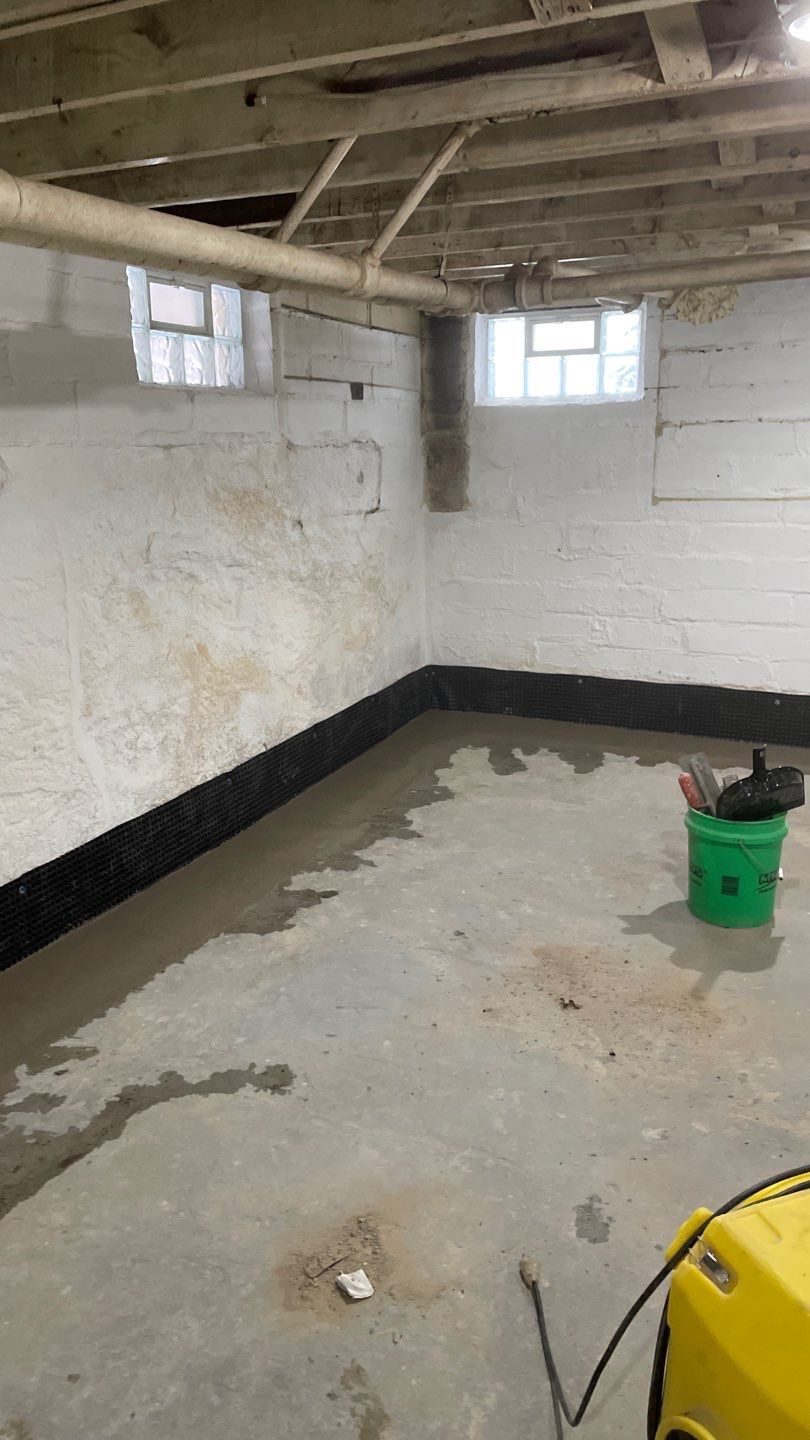 Interior Drain Tile & Wall Drainage in Northeast Minneapolis by Waterproofing Northeast
