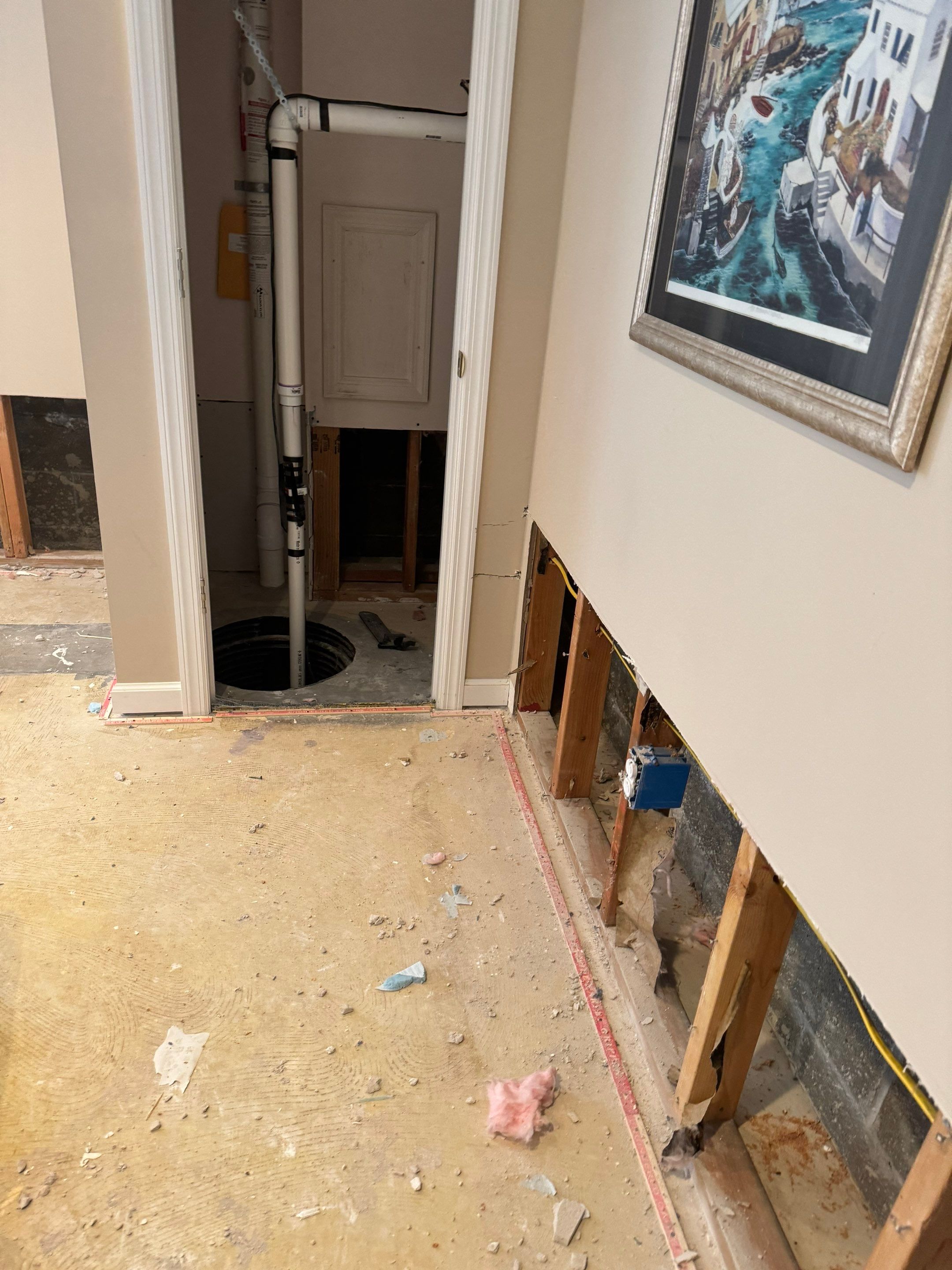 Interior French Drain With Radon Seal & Mold Remediation in Wall Township by Pure Service Pro, LLC 