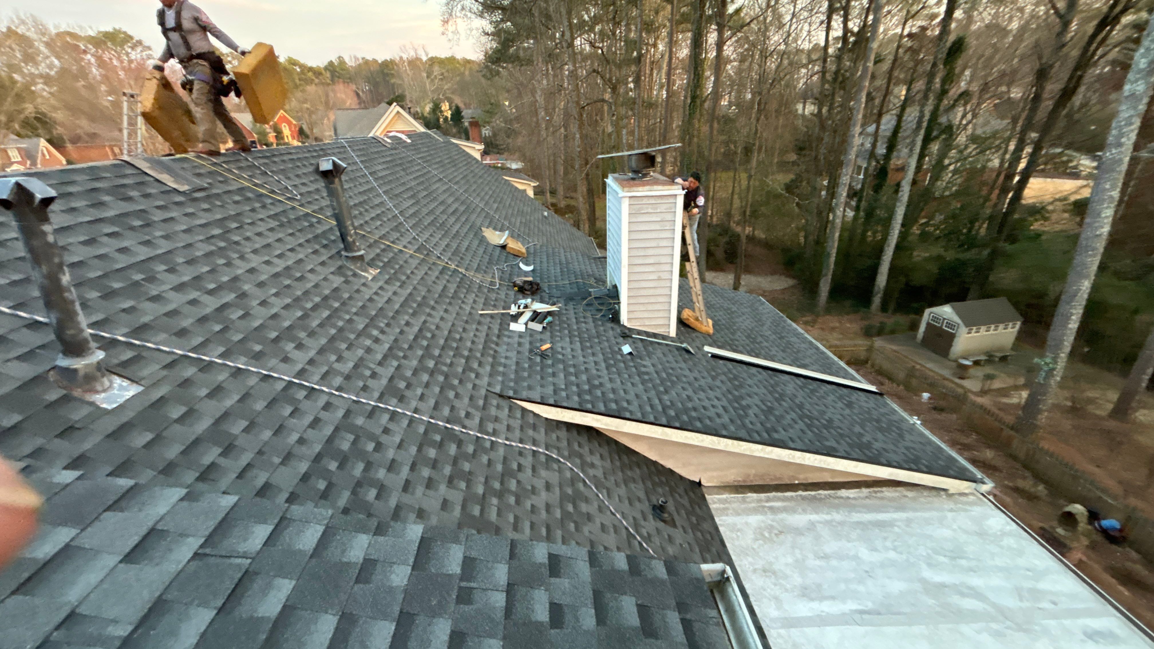 Roof Replacement Gutters & Downspouts by Deerfield Roofing LLC