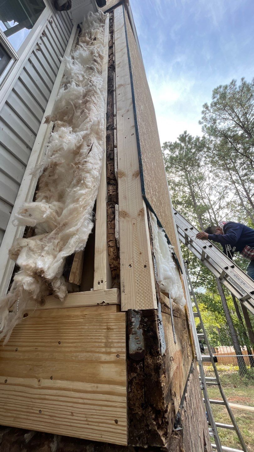 Roof Repair and Chimney Framing Repair by Midlands Roofing & Exteriors