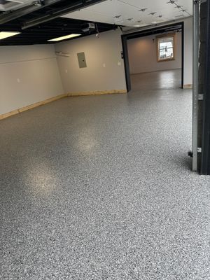 Garage Floor Coating using Wombat