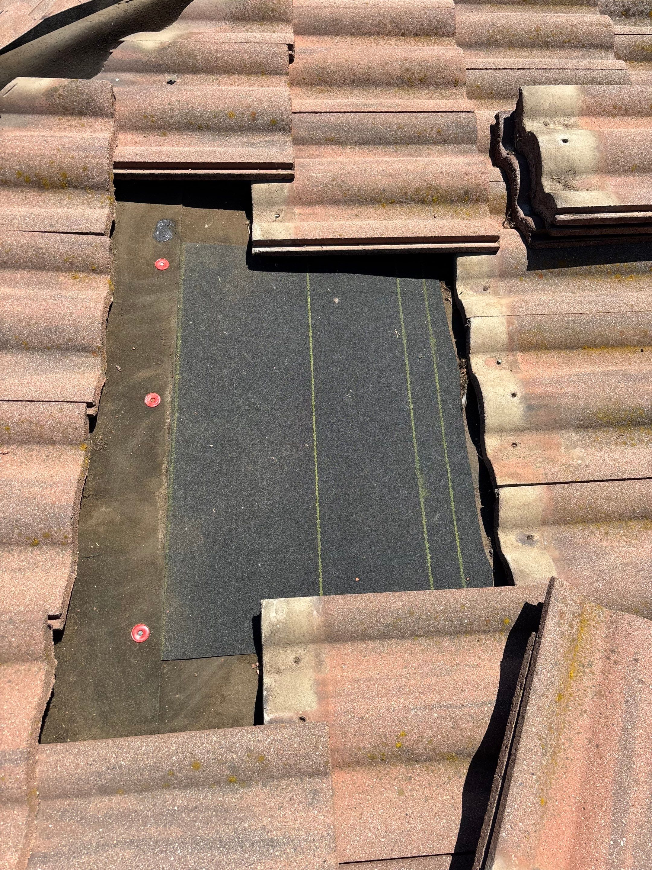Temecula Tile Roof Repair and Underlayment Patch Work by Zenith Roofing Services 