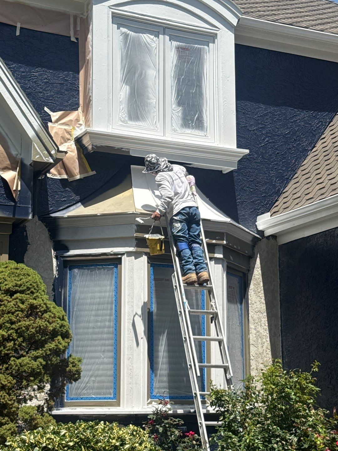 Exterior Painting and Extensive Wood Rot Repair in Overland Park by Cougar Painting