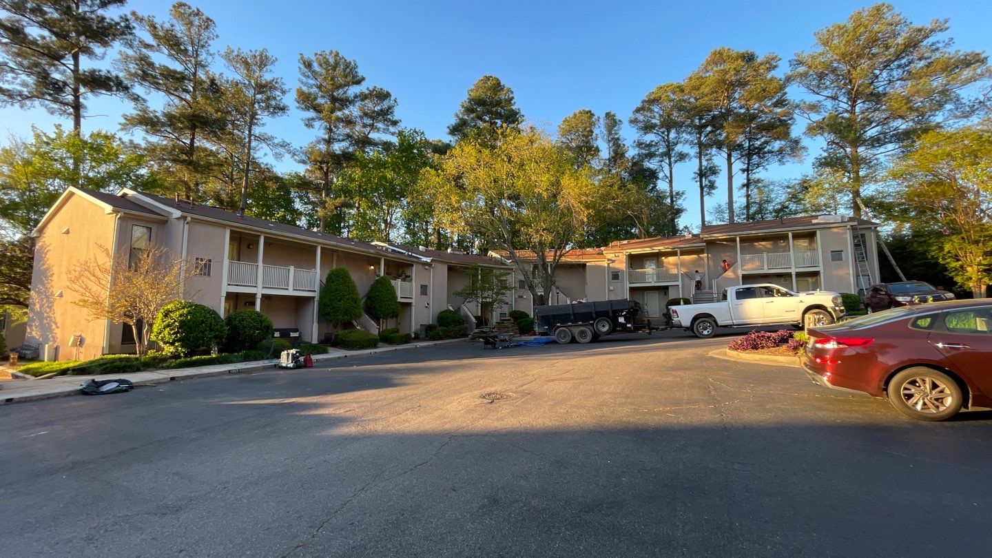 Commercial Roofing Installation using Owens Corning Autumn Brown by Inspector Roofing and Restoration