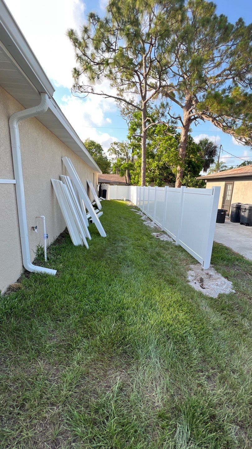 Venice, FL 6ft. Tall White Vinyl Privacy Fence by Asap fence and gates, LLC