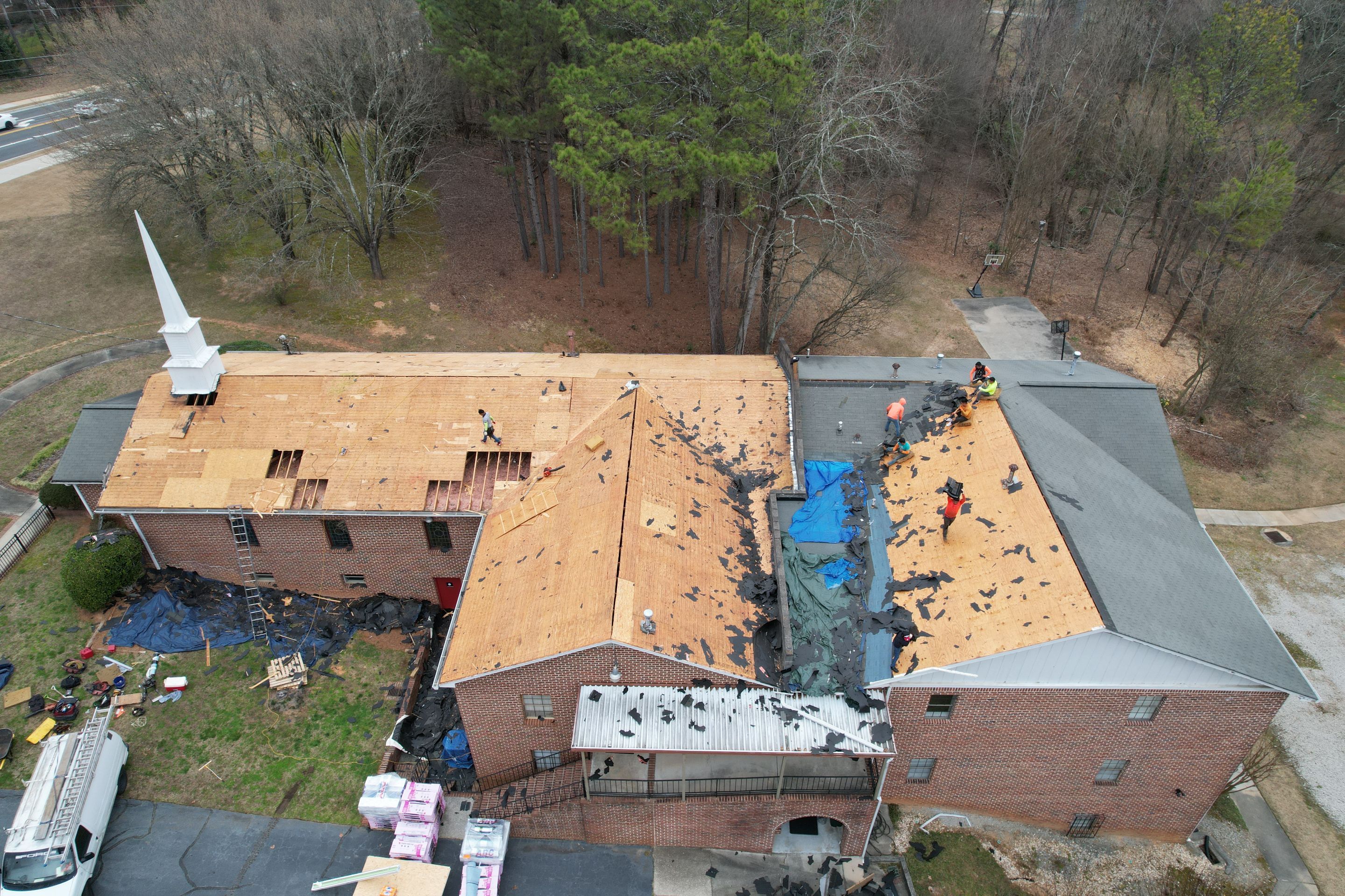 Church Roof Replacement using Owens Corning by Inspector Roofing and Restoration