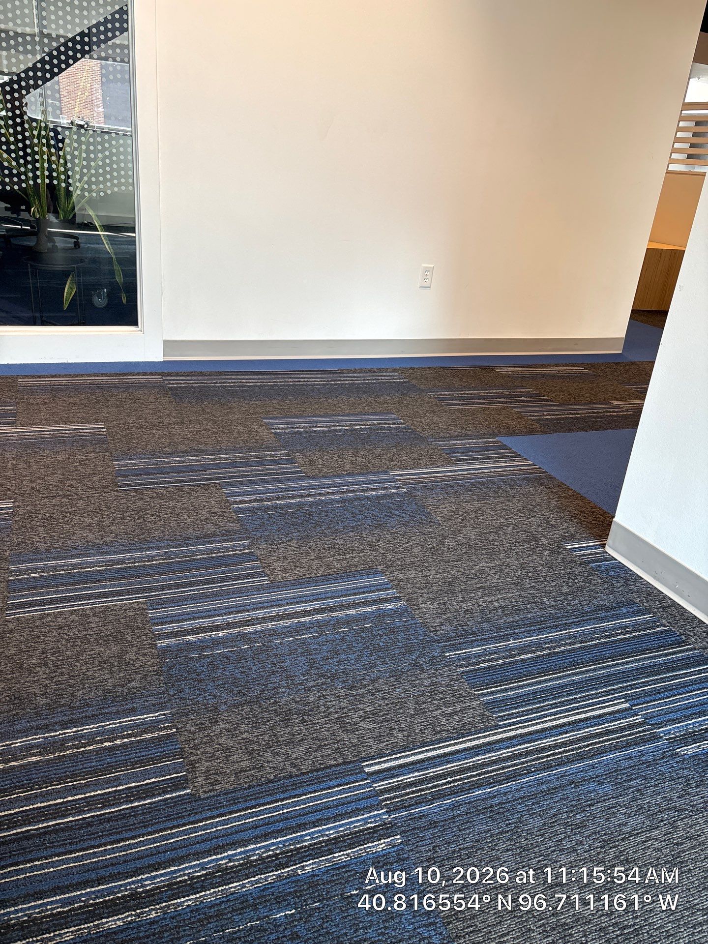 Commercial Carpet Tile Installation for Lincoln Office Space by CompanyCam Sales Demo