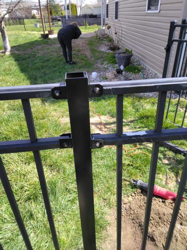 Ornamental Fence Post Connection Repair - Belleville, IL by Legendary Services Company LLC.
