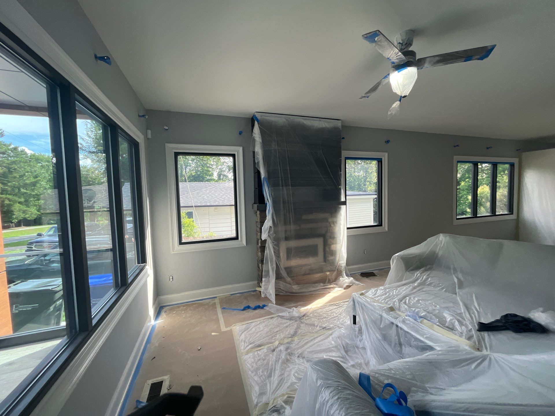 Interior Fresh Coat of paint & Deck stain by GonzalezPainters & Contractors Inc