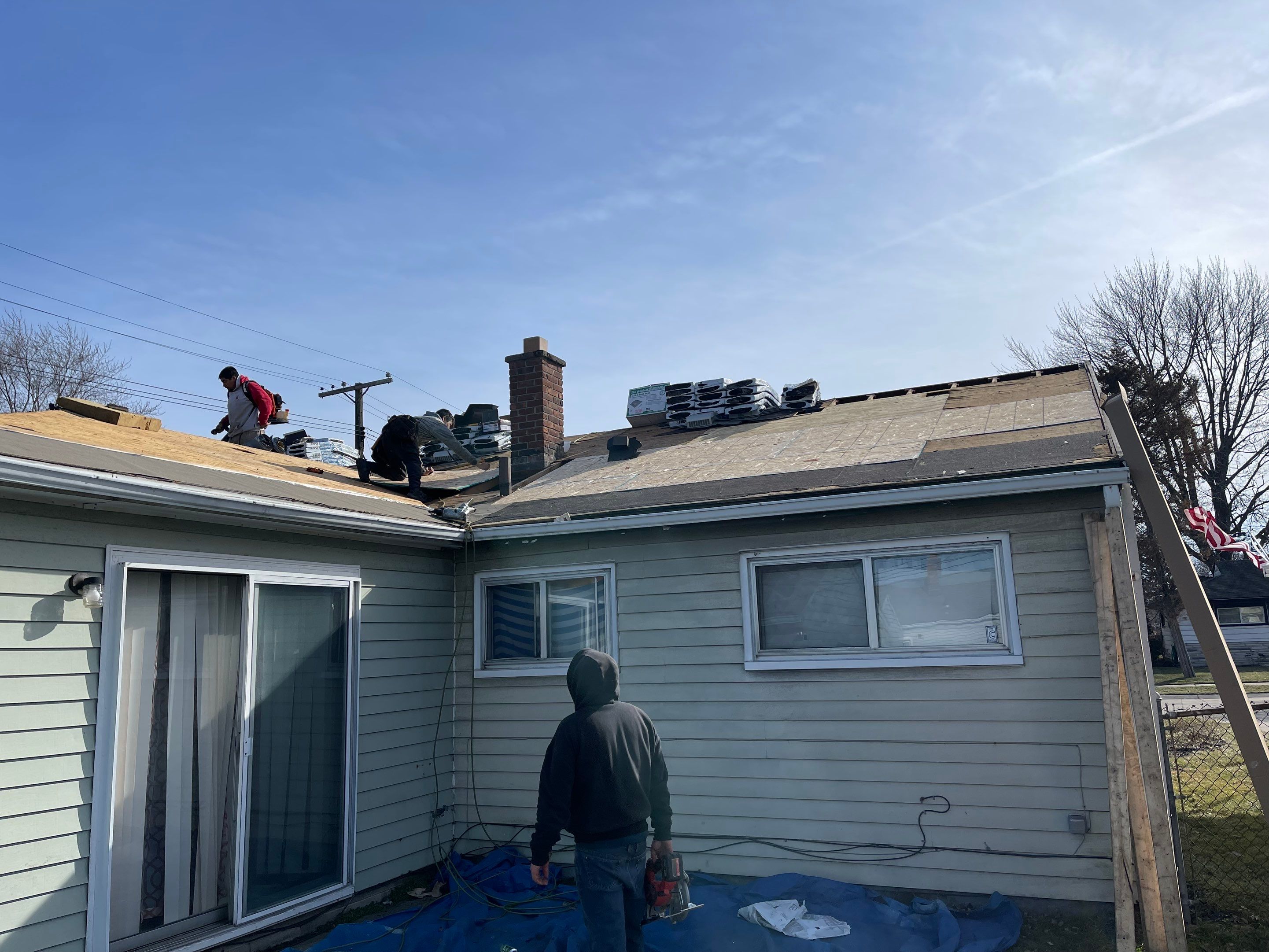Residential Roofing Installation using IKO Dual Brown by JNR Roofing LLC