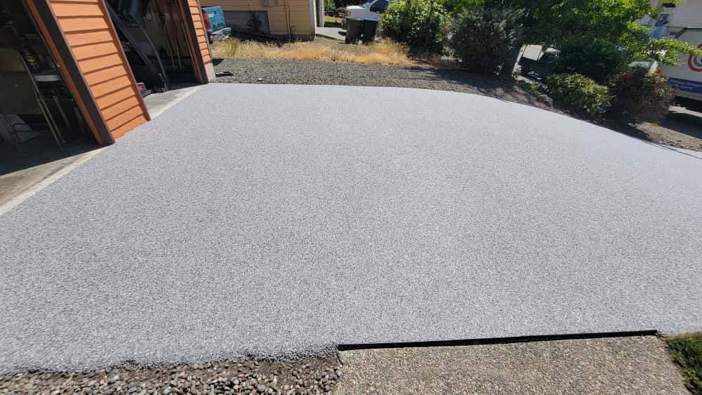 Steep Driveway Strength in Poseidon Vuba Stone by Concrete Coating Experts Inc.
