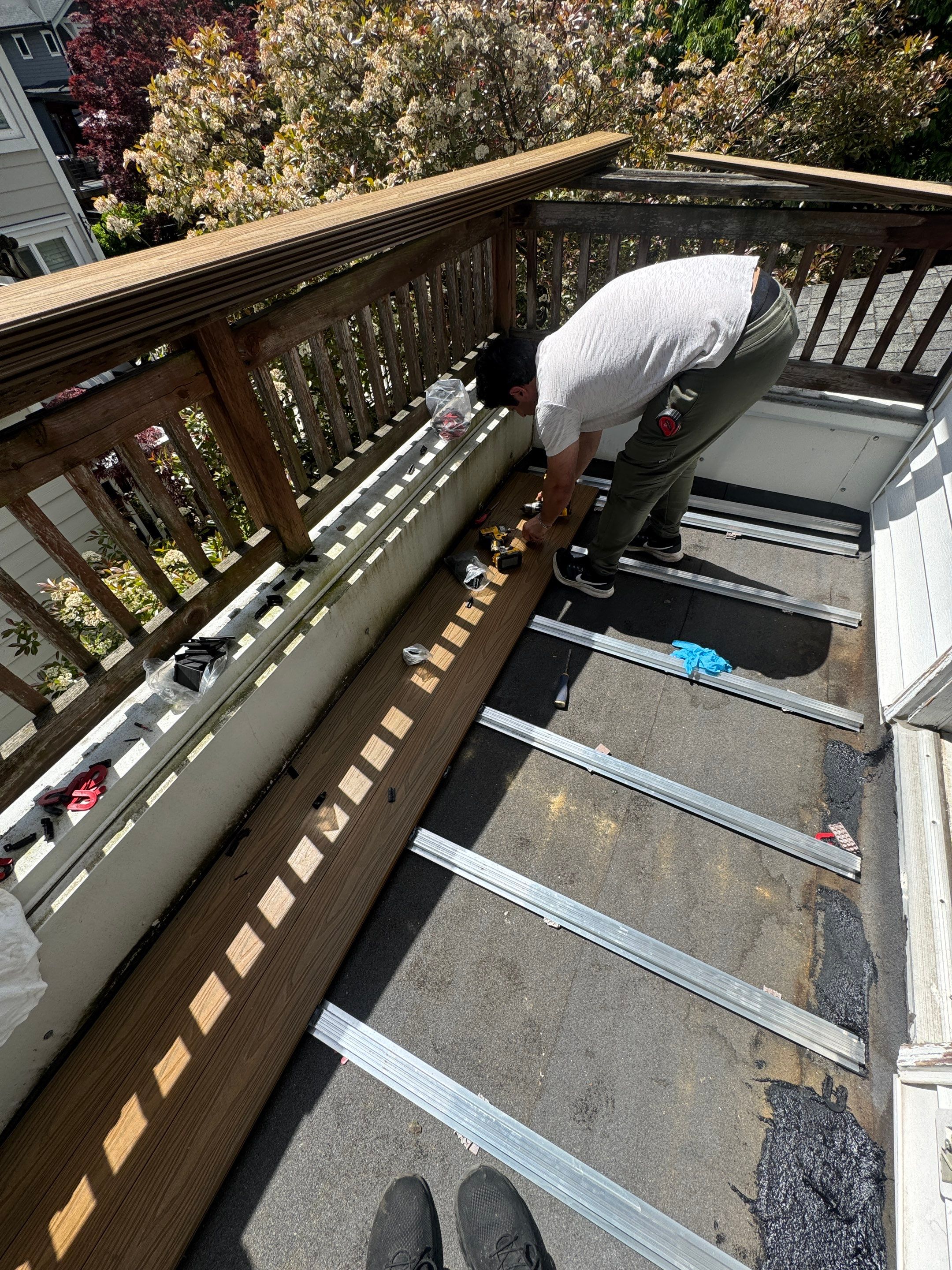 Composite Deck with Aluminum Framing  by YVR Construction Group