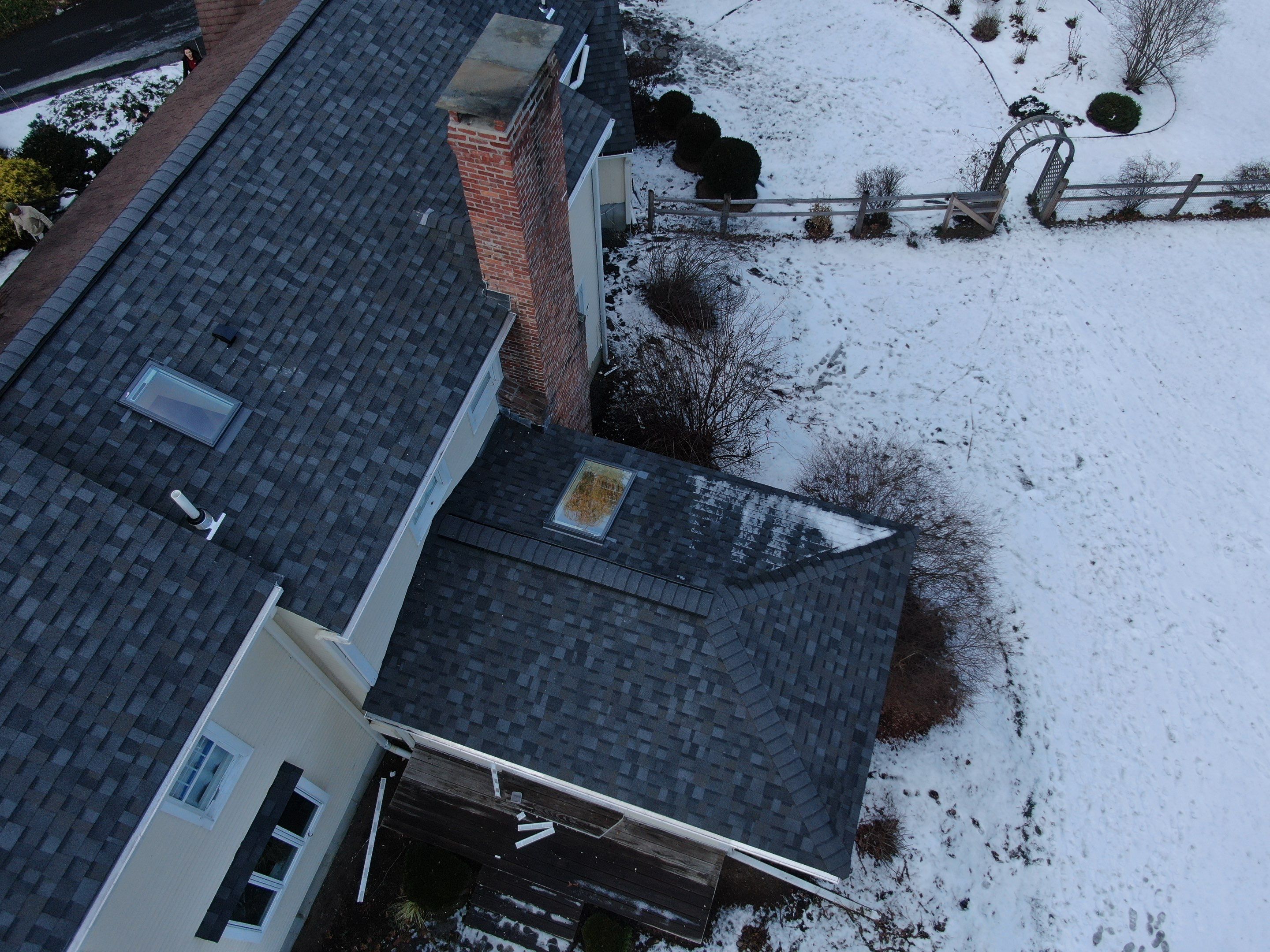 Full Roof Replacement + 5 New Velux Skylights with Relocation — Carlisle, MA by Mighty Dog Roofing of Greater Middlesex County