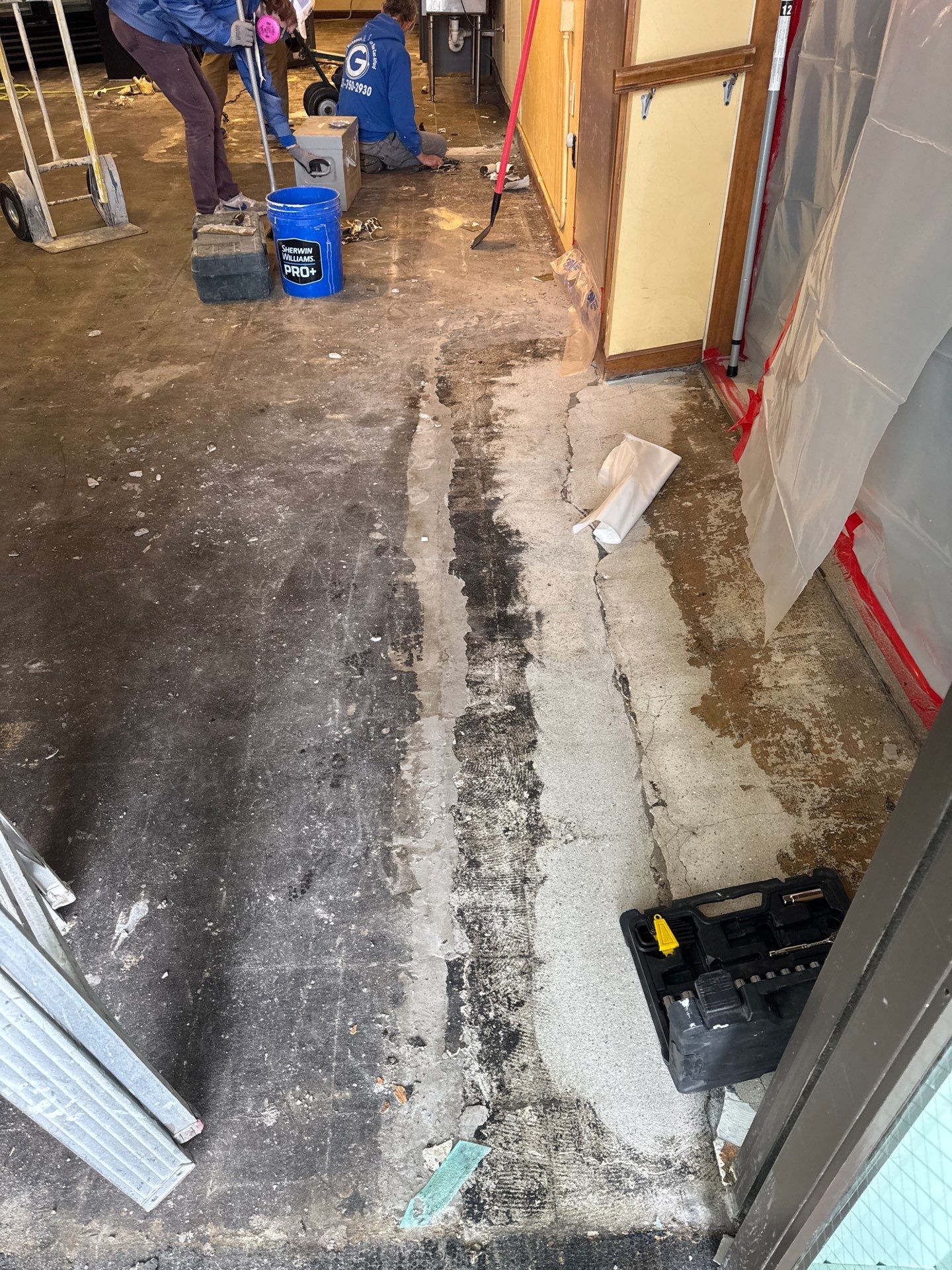 Epoxy Flooring Installation – Downtown Muskegon Commercial Space by Gordon Painting