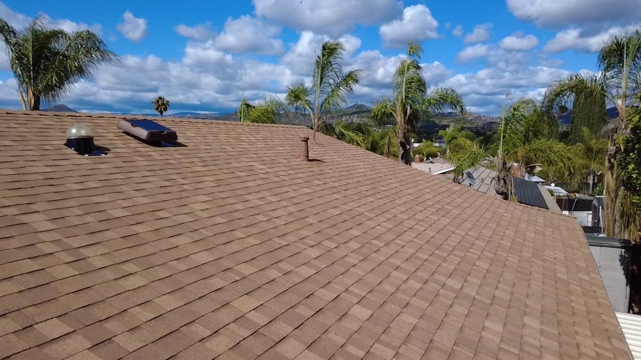 Escondido Shingle Roof Replacement with Duration COOL Mojave Shingles by Zenith Roofing Services
