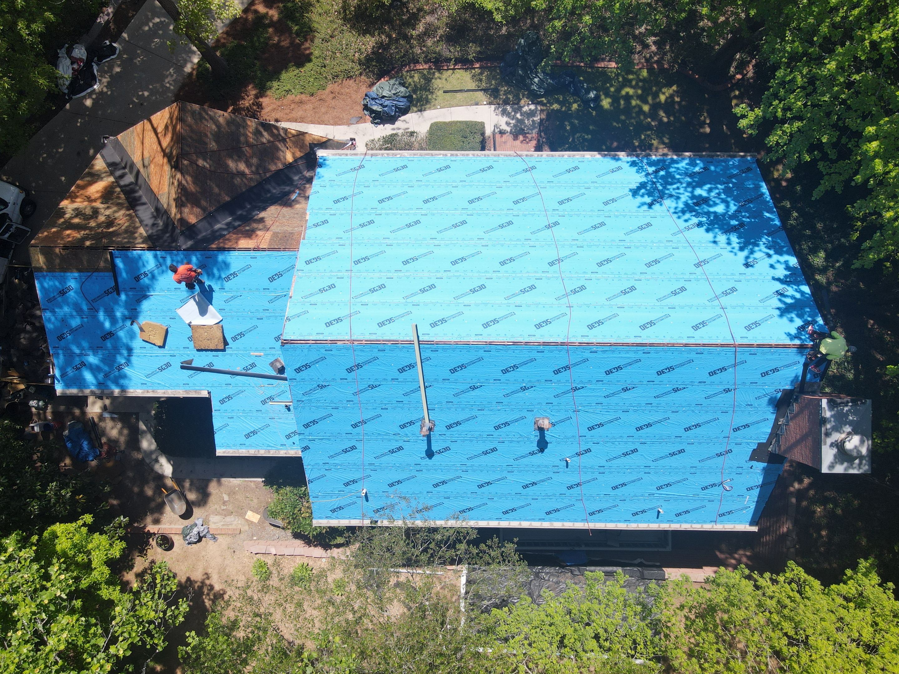 Residential Roofing Installation using Owens Corning Quary Gray by Inspector Roofing and Restoration