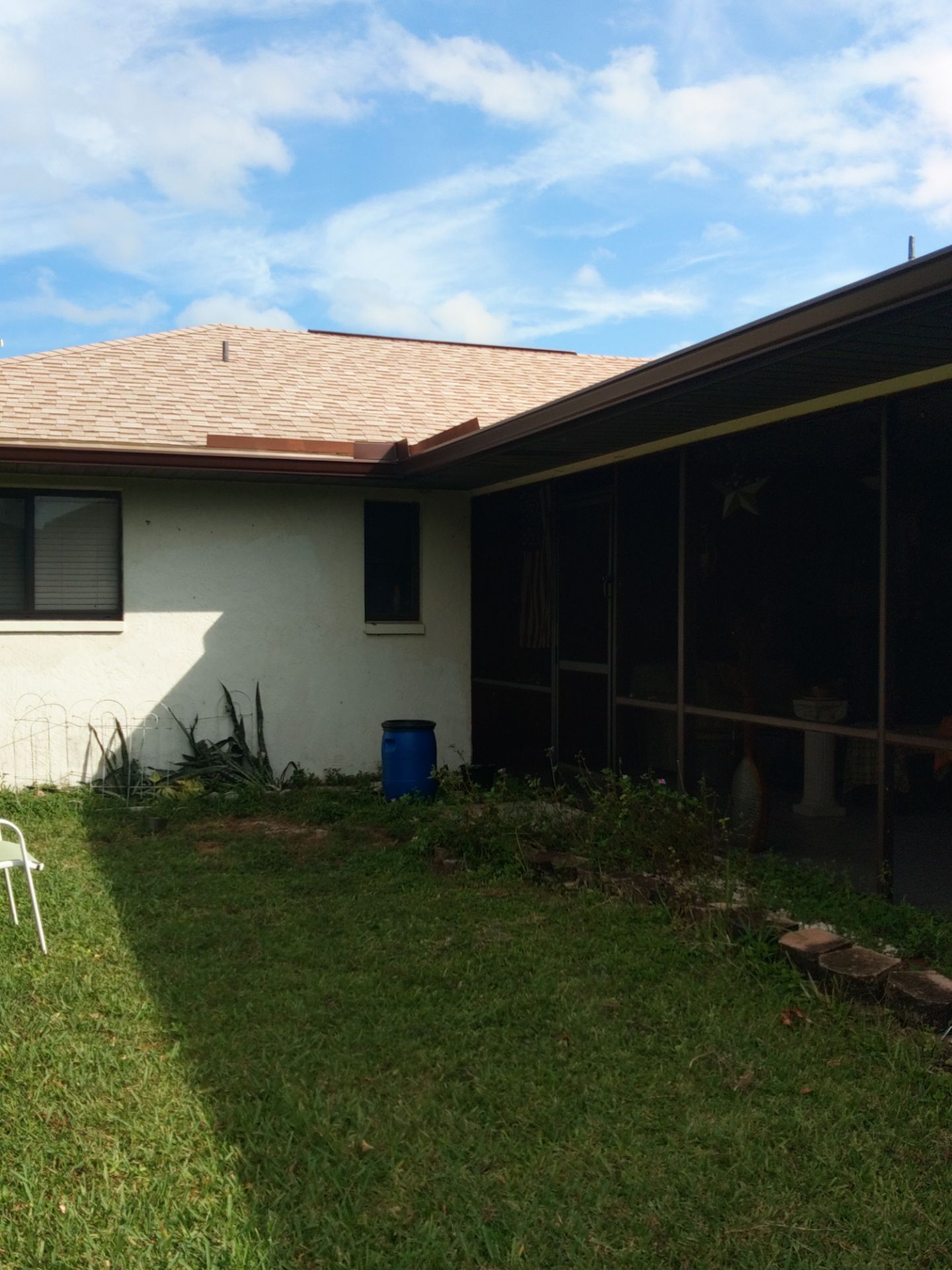 Brown Gutters in Cape Coral FL by Gutter Professors