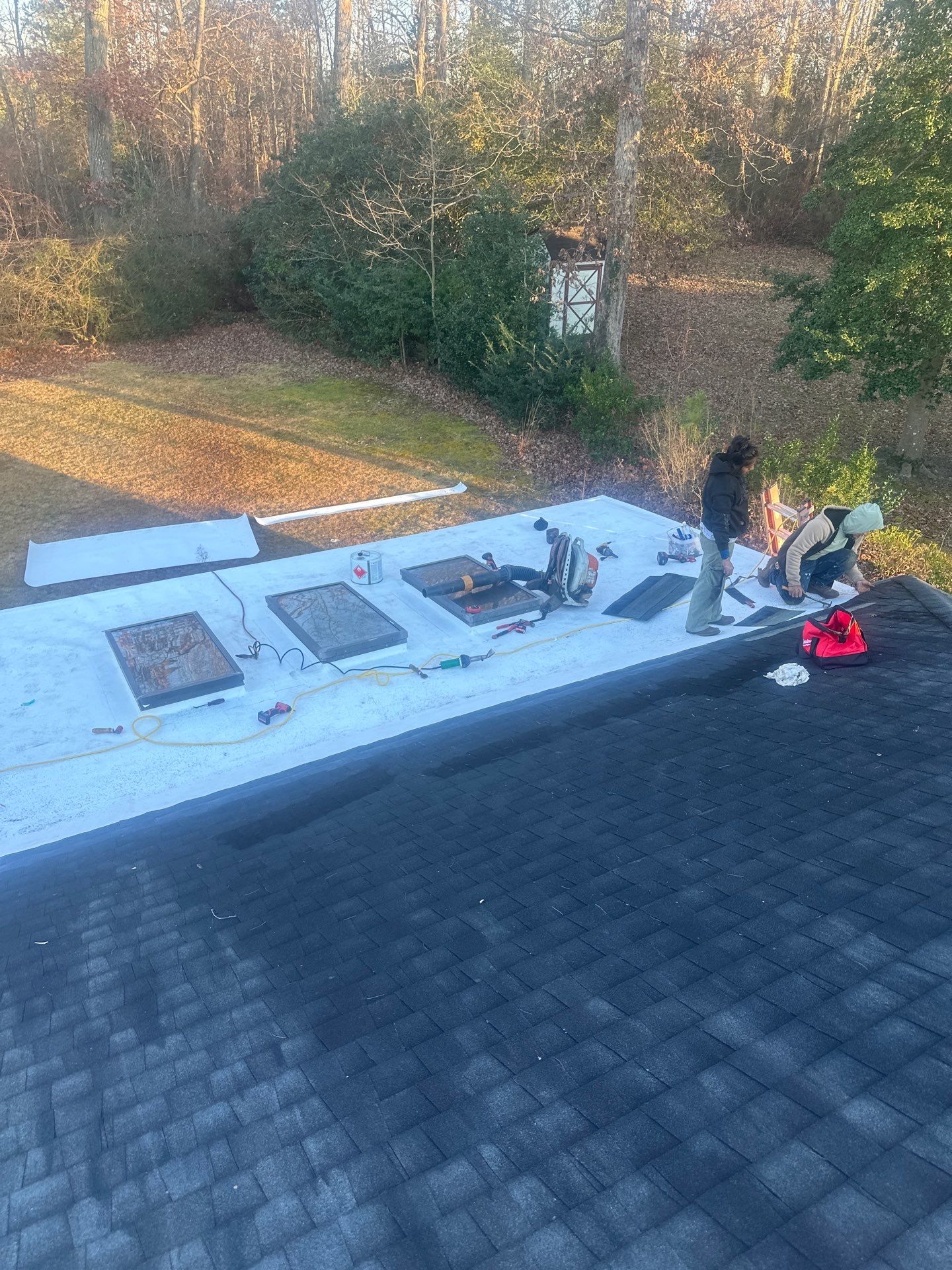 TPO Flat Roof Installation in Chester by Cade Construction